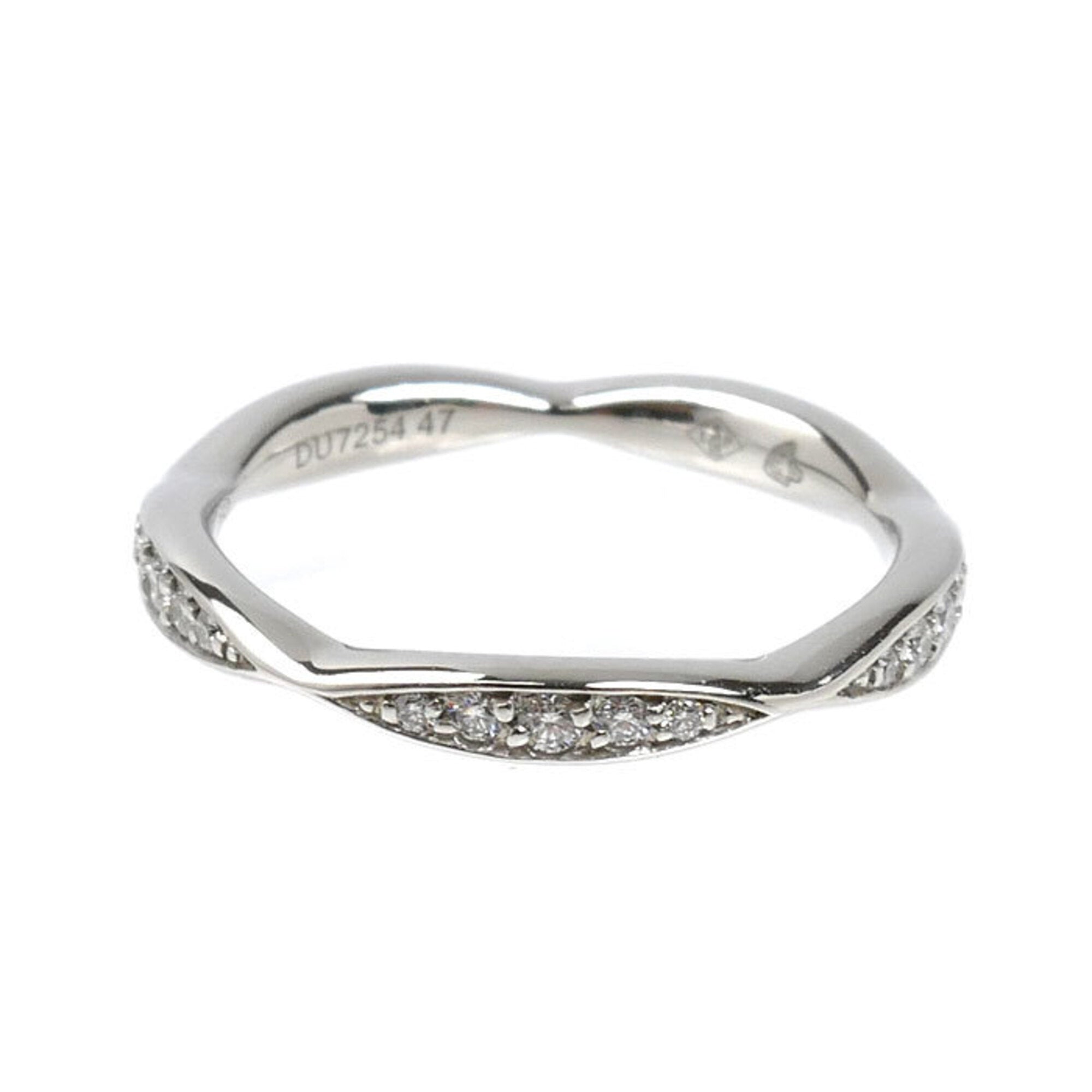 Chanel Platinum 950 Band Ring (Pre-Owned)