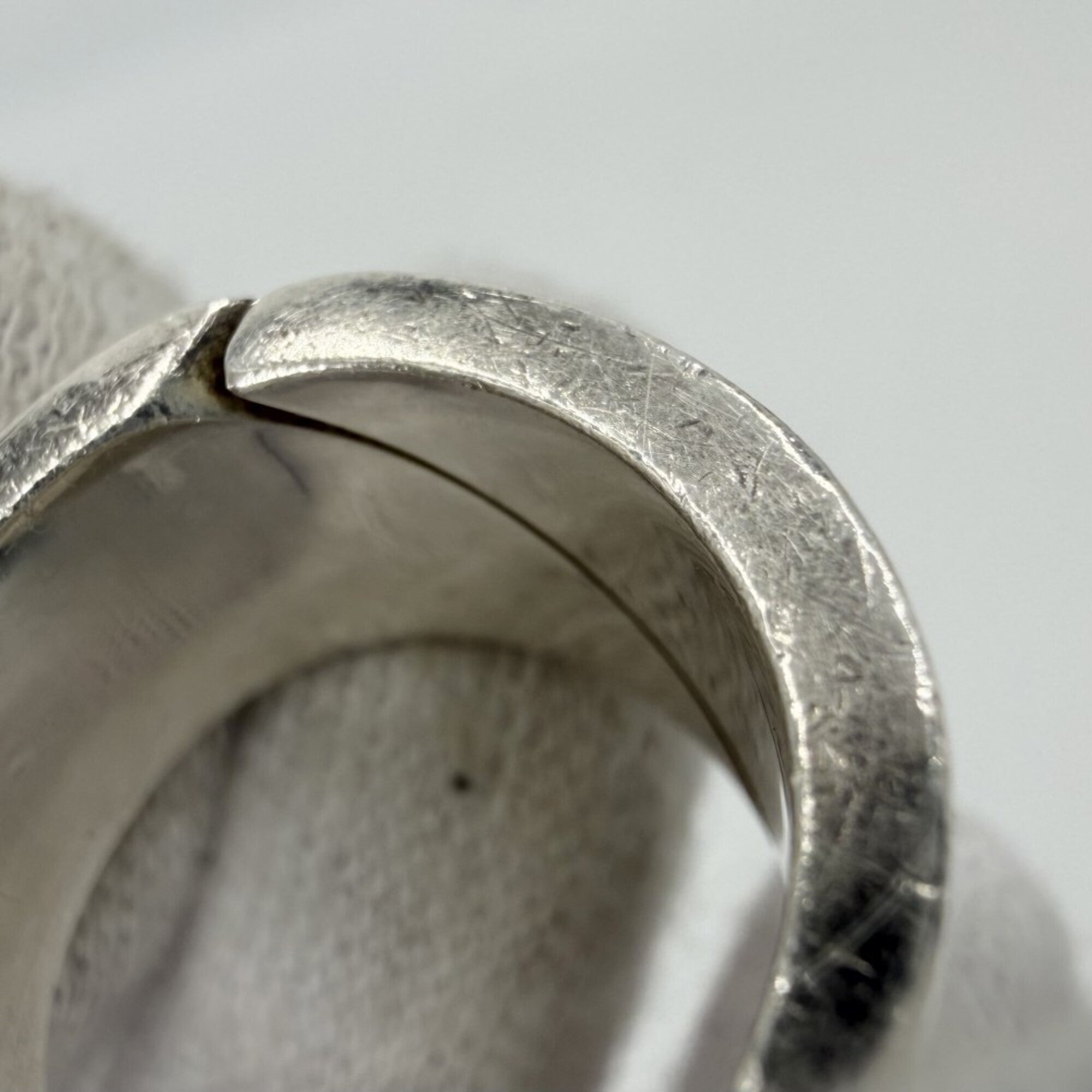 Hermes Silver 925 Band Ring (Pre-Owned)