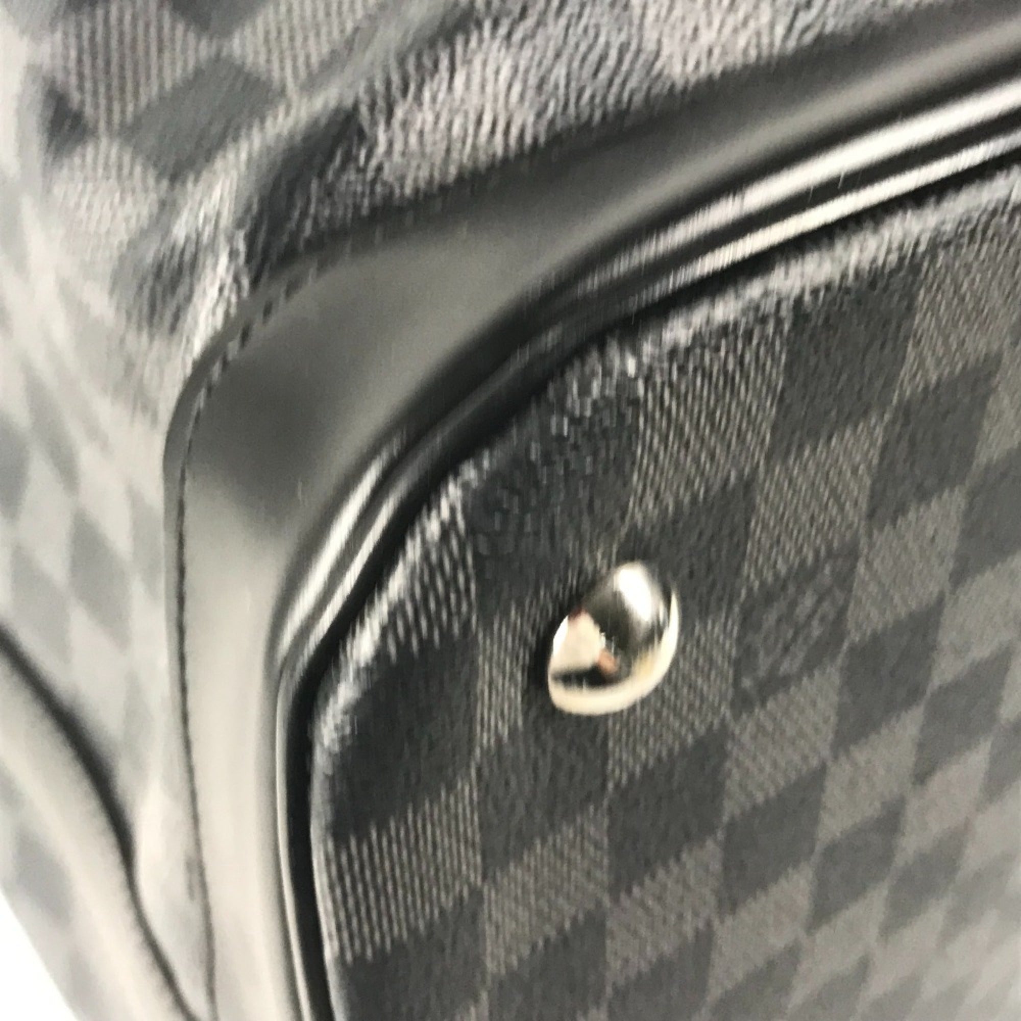 Louis Vuitton Black Damier Graphite Boston Bag Handbag (Pre-Owned)