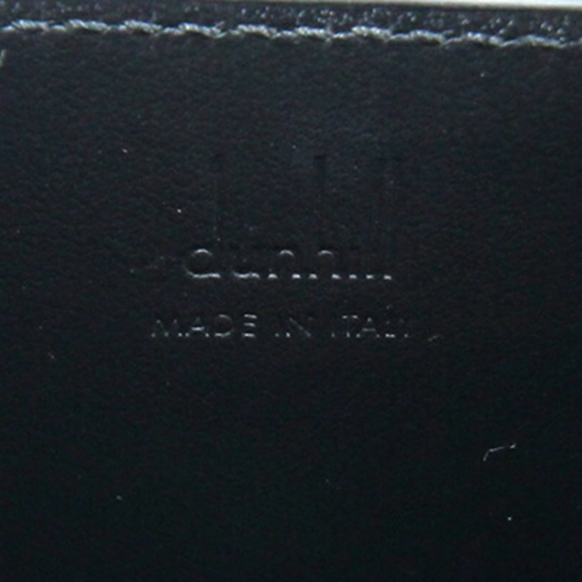 Dunhill Black Gray Pvc Leather Pochette Shoulder Bag (Pre-Owned)