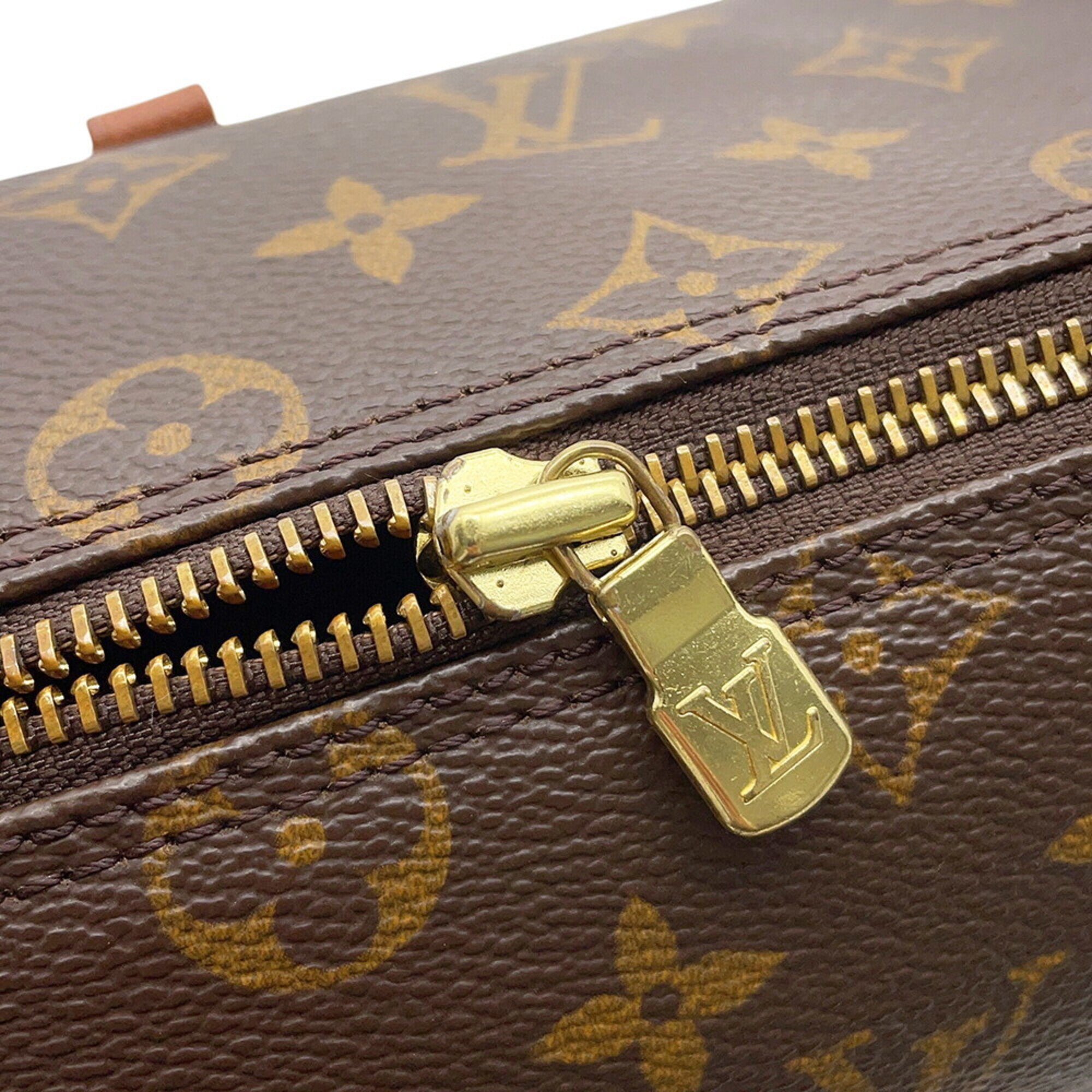 Louis Vuitton Brown Monogram Boston Bag Handbag (Pre-Owned)