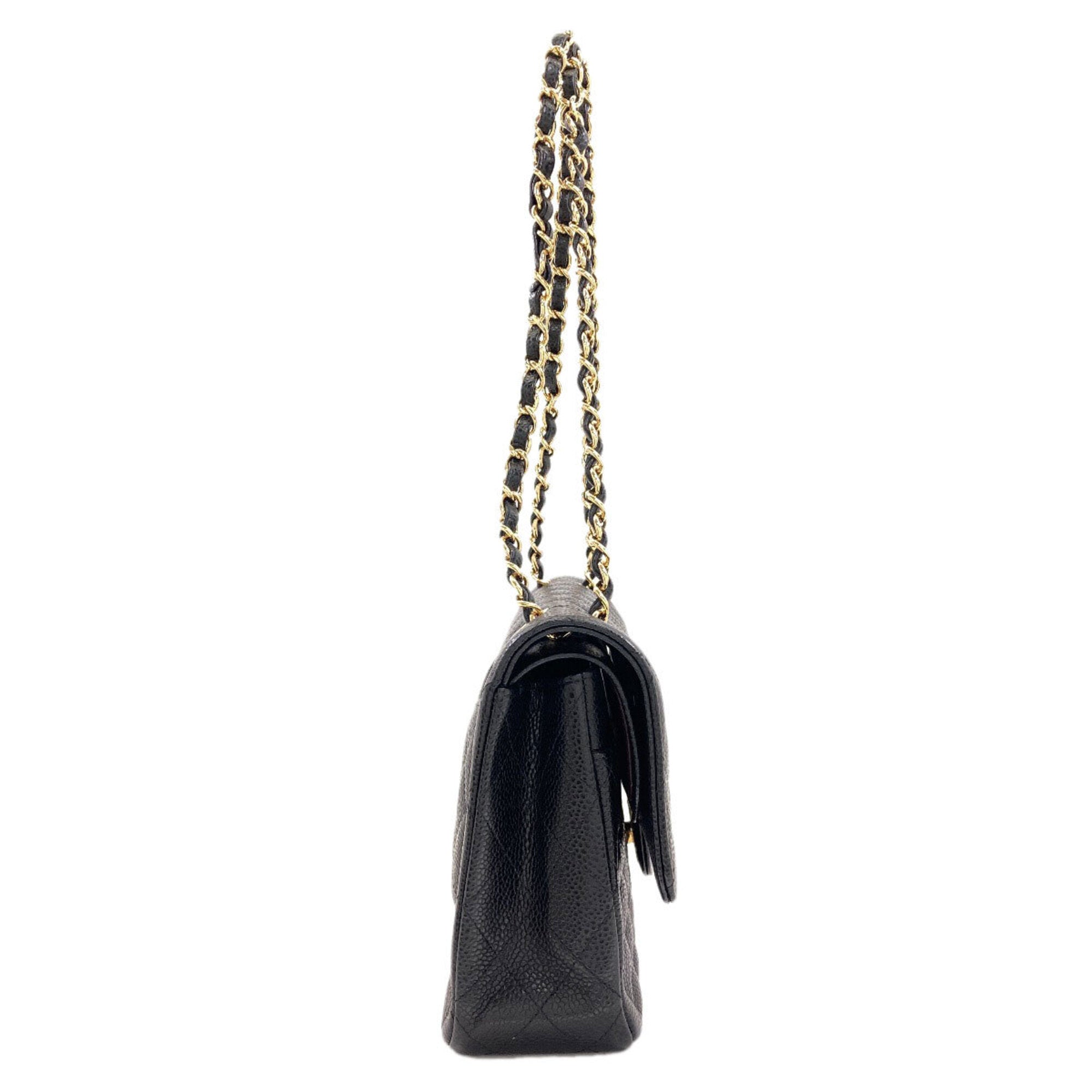 Chanel Black Leather Shoulder Bag (Pre-Owned)