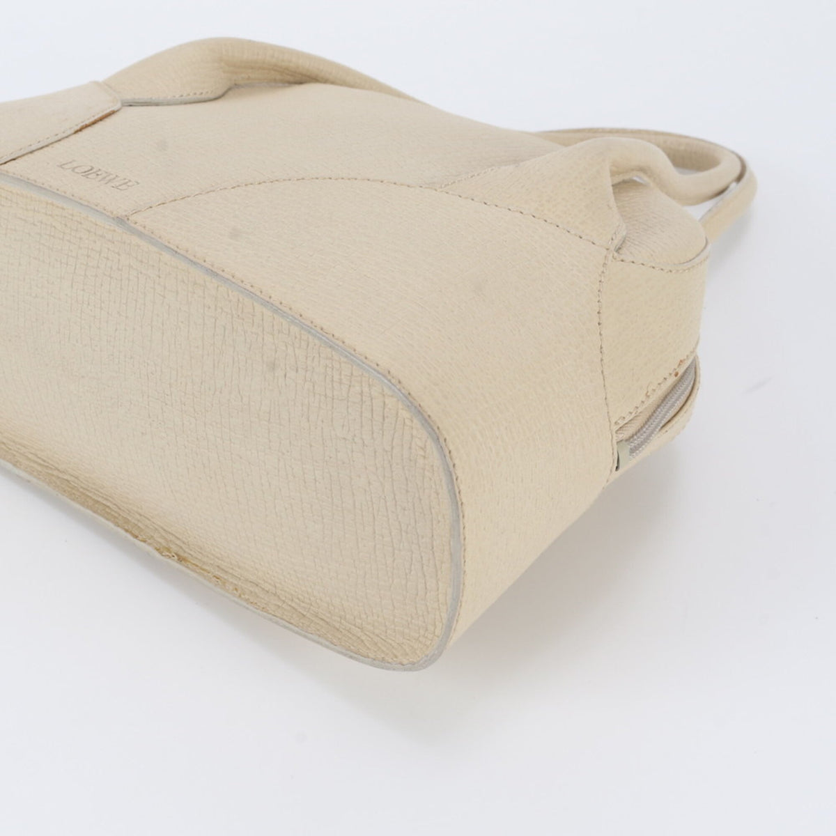 Loewe Beige Leather Handbag Shoulder Bag Tote Bag (Pre-Owned)