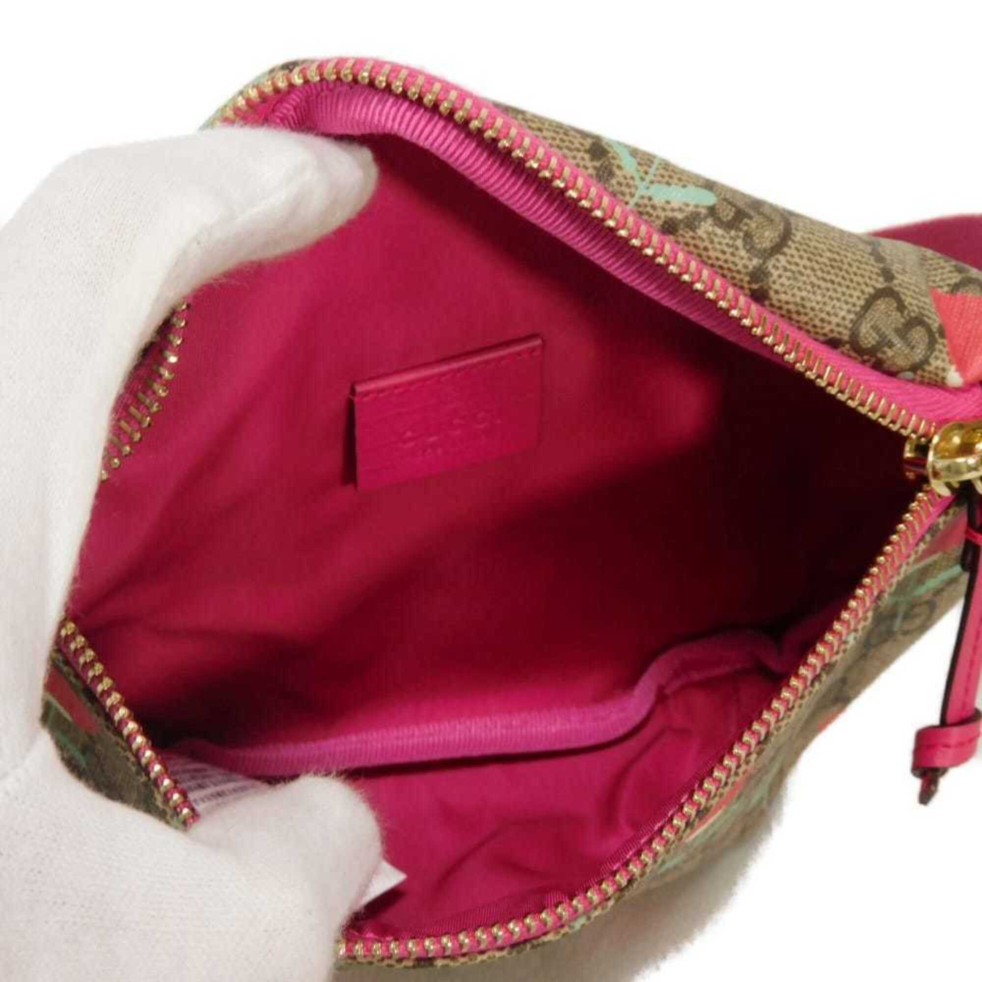 Gucci Beige Gg Supreme Canvas Fanny Pack Pouch Sling Bag (Pre-Owned)