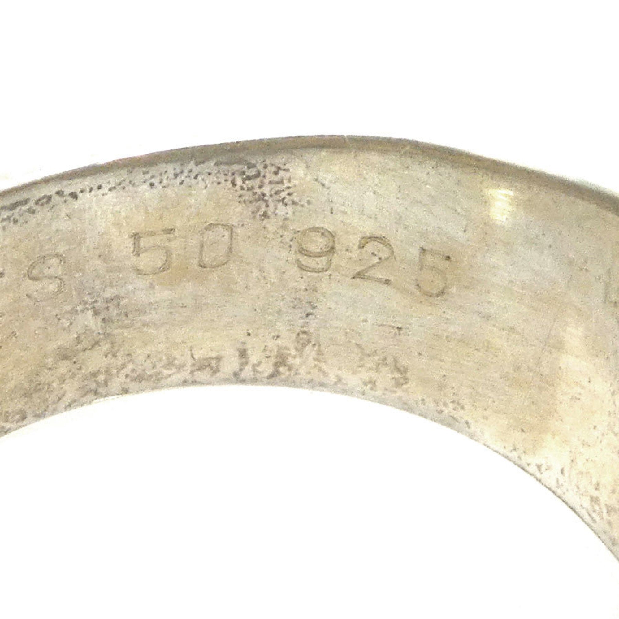 Hermes Silver Silver 925 Band Ring (Pre-Owned)