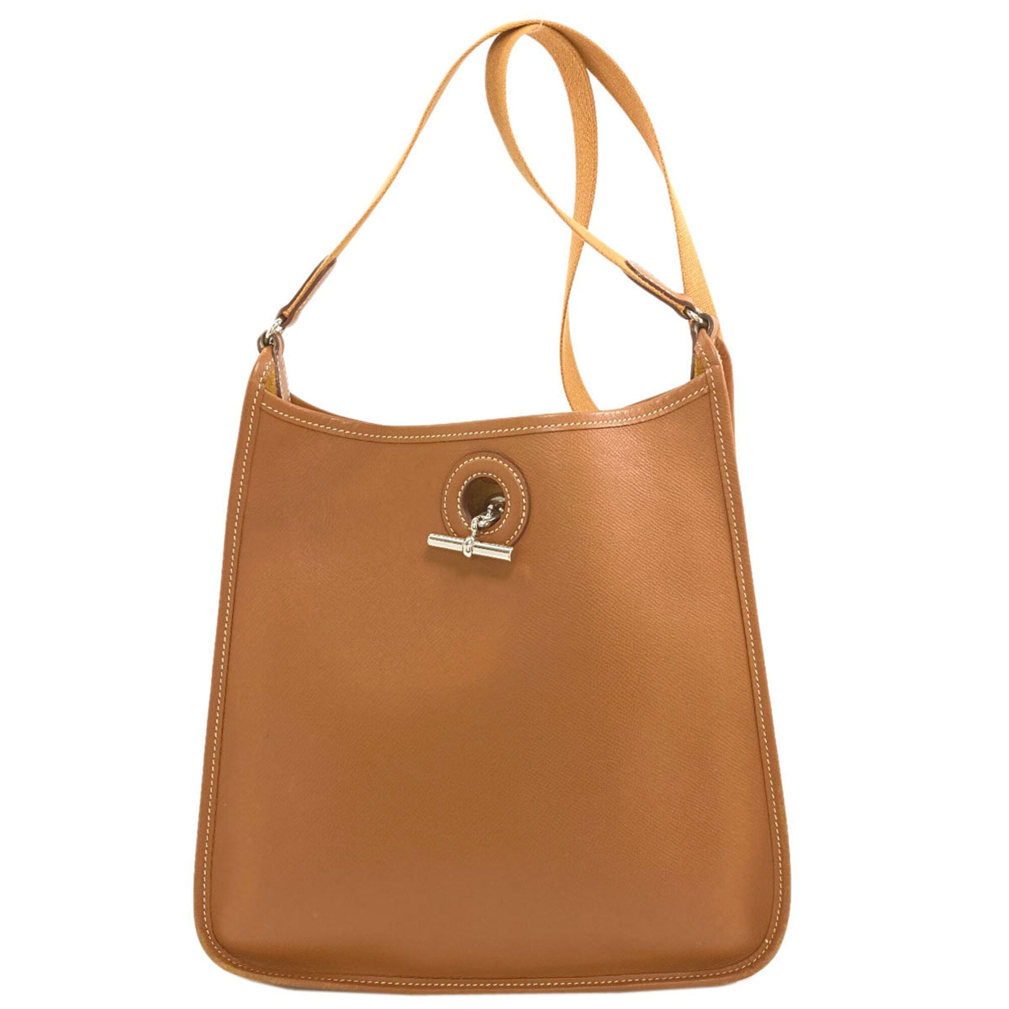 Hermes Vespa Brown Epsom Leather Shoulder Bag (Pre-Owned)