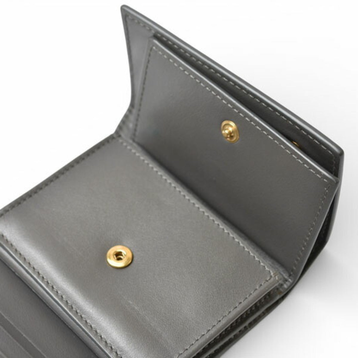 Celine Gray Leather Wallet (Tri-Fold) (Pre-Owned)