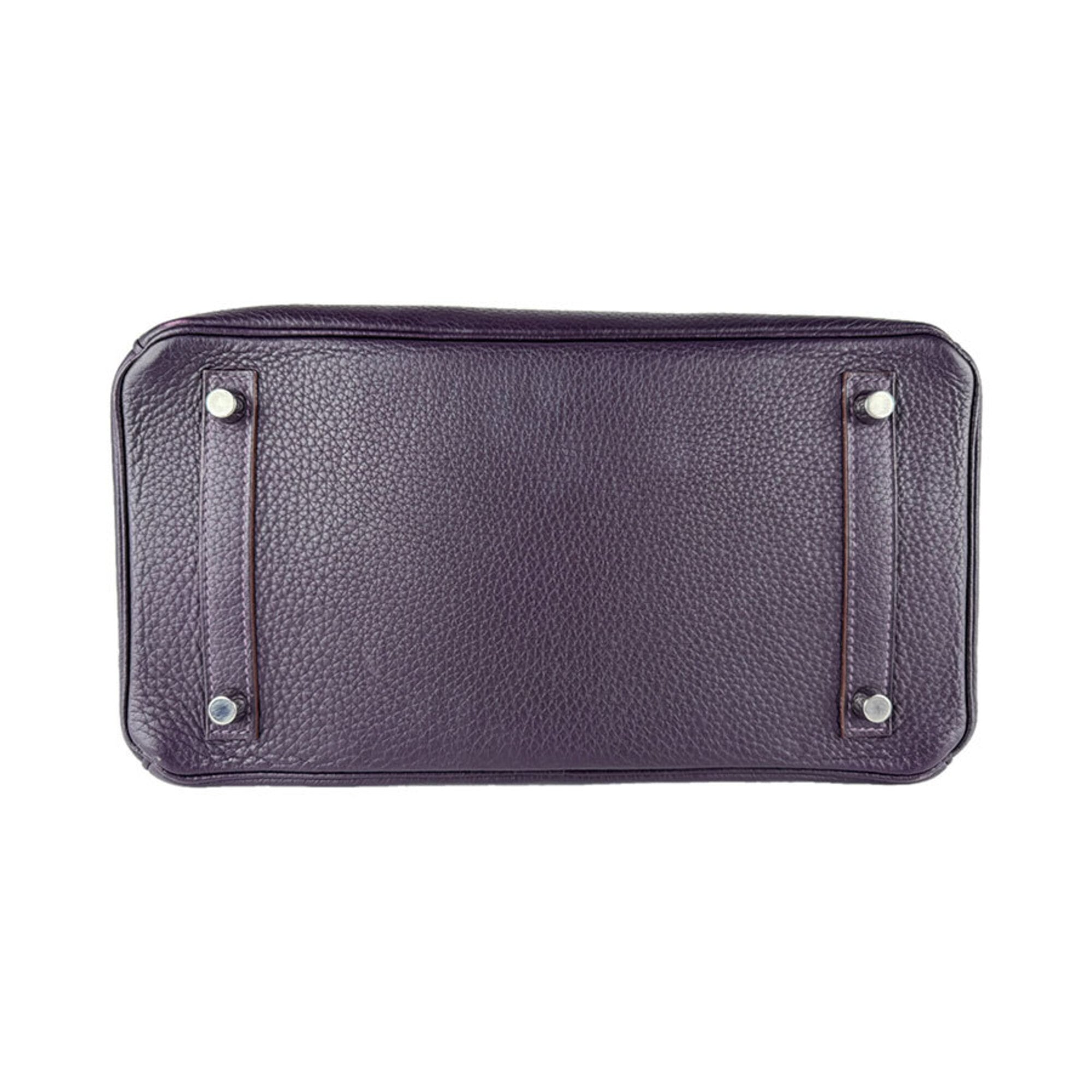 Hermes Cassis Taurillon Clemence Leather Handbag (Pre-Owned)