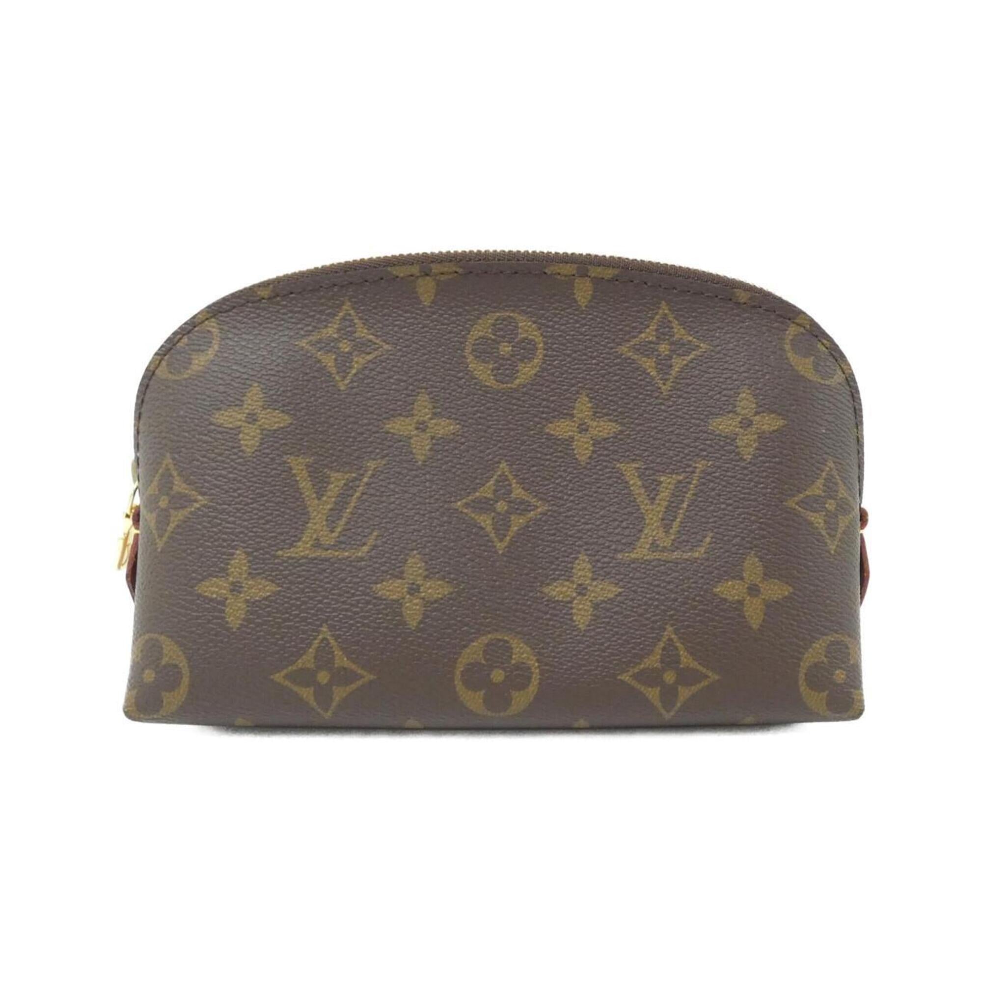 Louis Vuitton Marron Coated Canvas Handbag Pochette Pouch (Pre-Owned)
