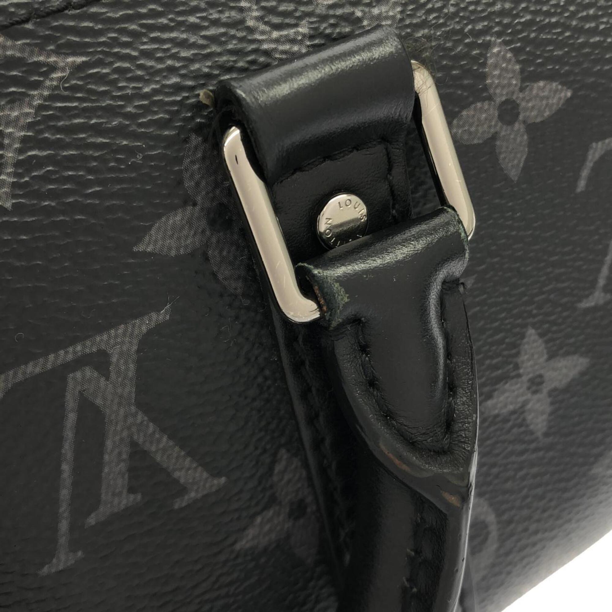 Louis Vuitton Black Coated Canvas Boston Bag (Pre-Owned)