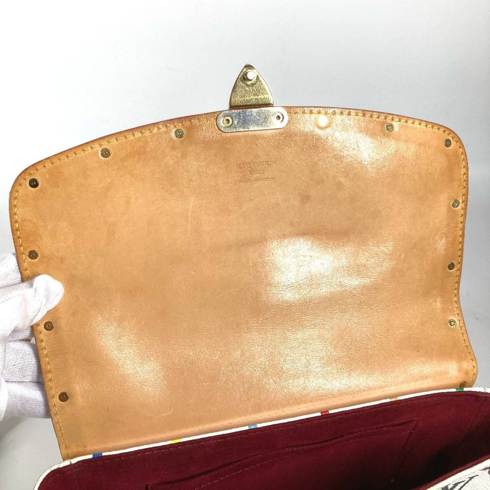 Louis Vuitton Blanc White Monogram Multicolore Shoulder Bag (Pre-Owned)