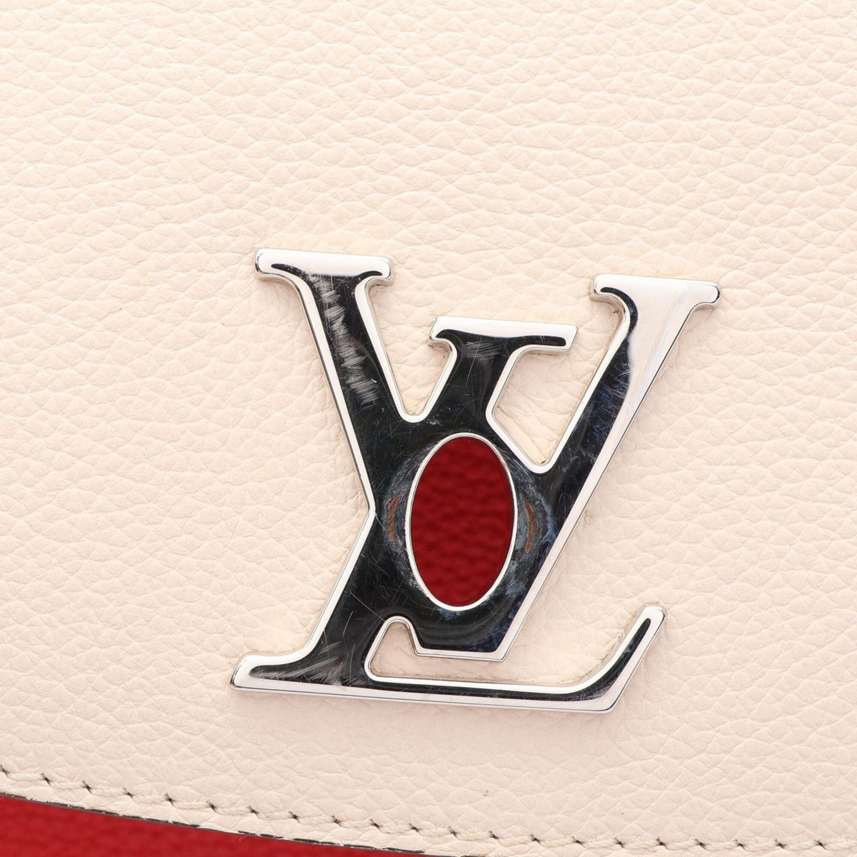 Louis Vuitton Black Ivory Red Color Cuir Ombre Leather Handbag (Pre-Owned)