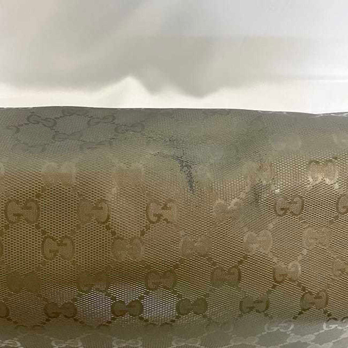 Gucci Green Khaki Coated Canvas Shoulder Bag (Pre-Owned)