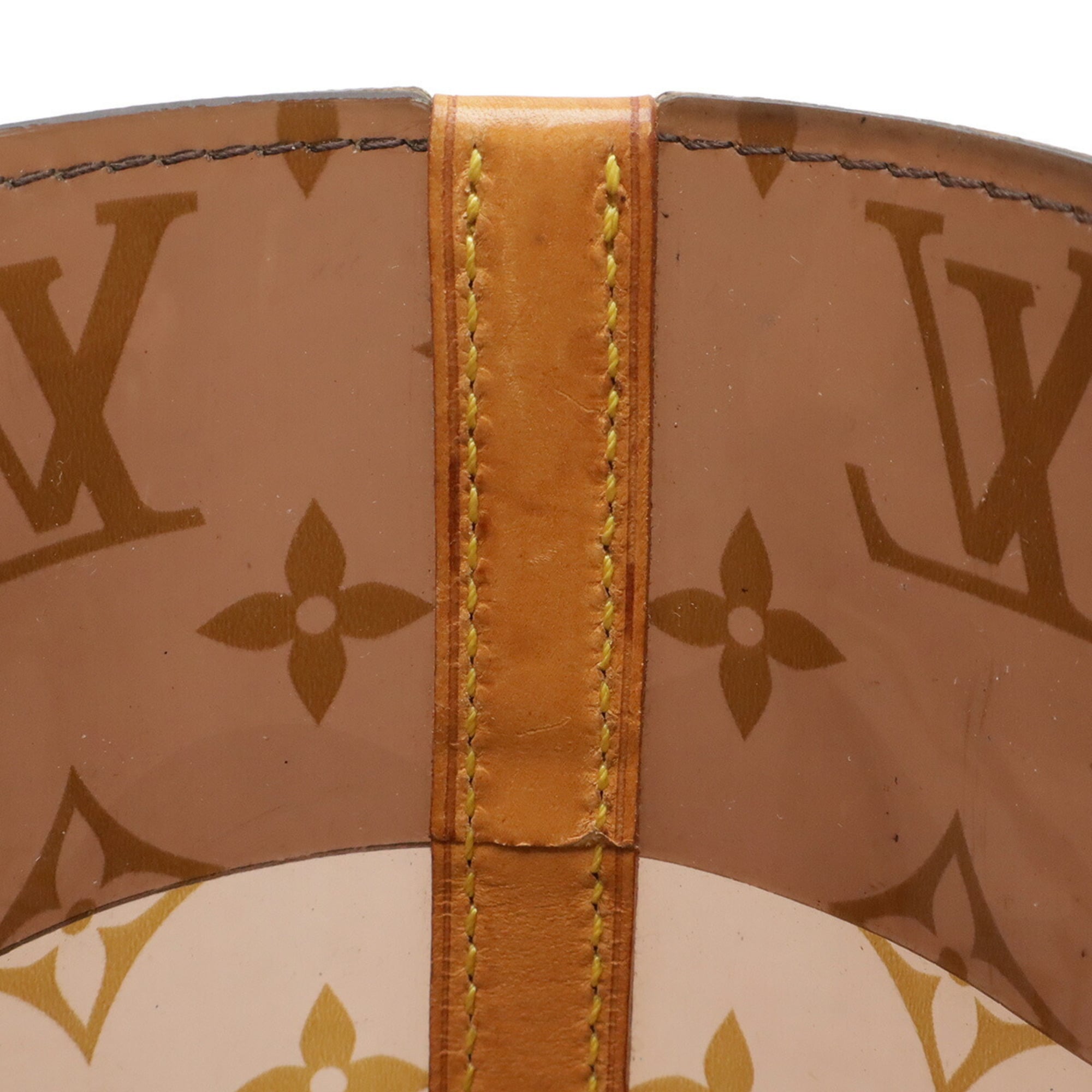 Louis Vuitton Brown Clear Monogram Vinyl Monogram Pouch Tote Bag (Pre-Owned)