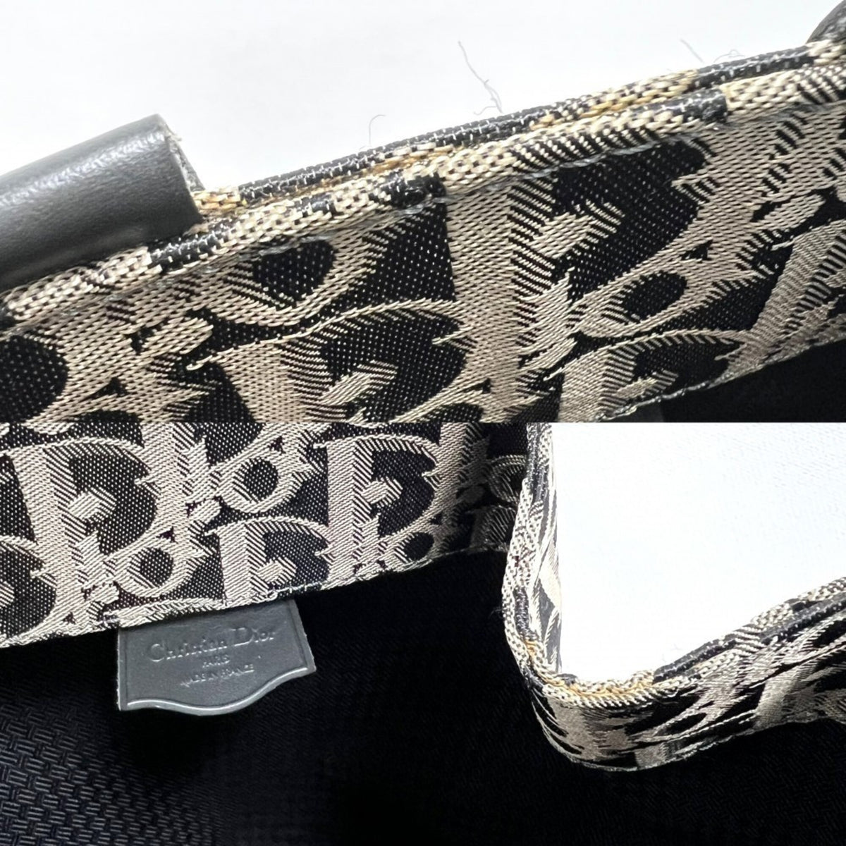 Christian Dior Black Gold Shoulder Bag (Pre-Owned)