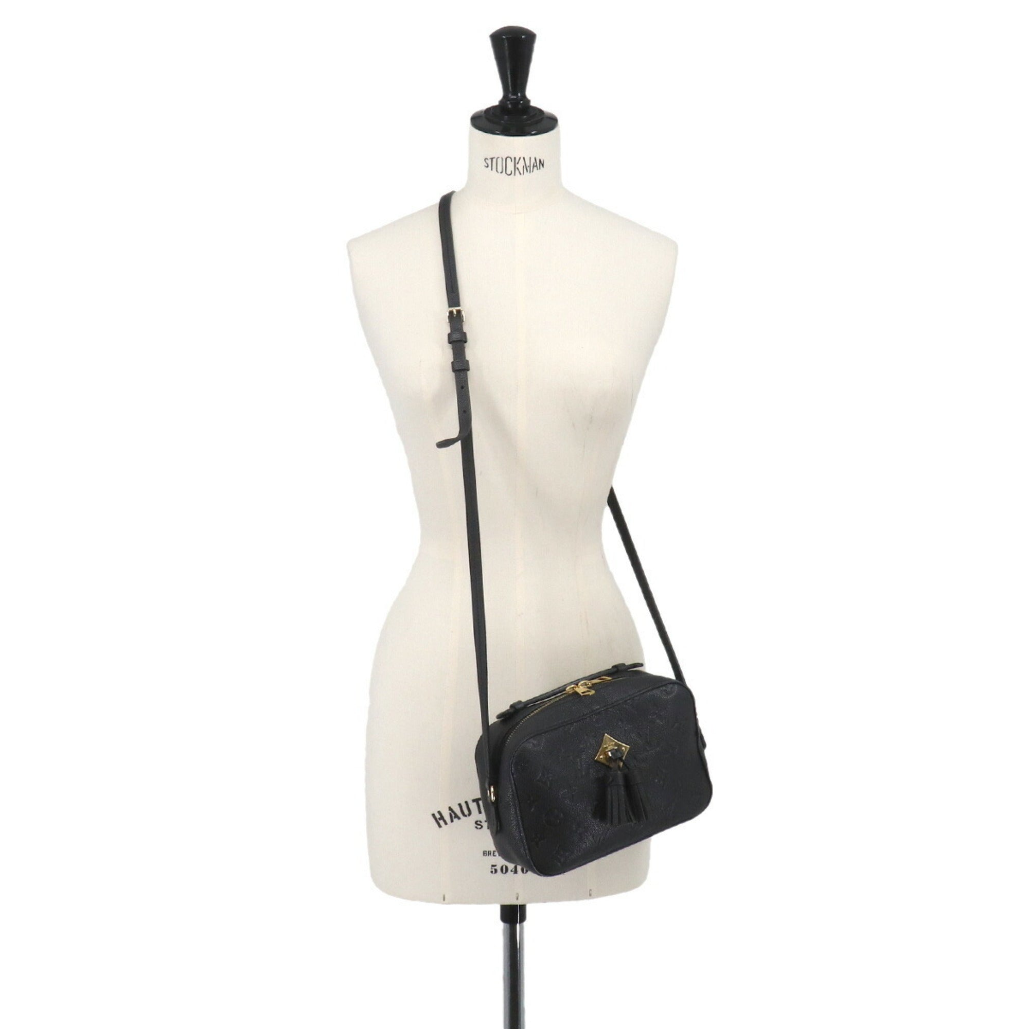 Louis Vuitton Black Noir Monogram Empreinte Handbag Shoulder Bag (Pre-Owned)