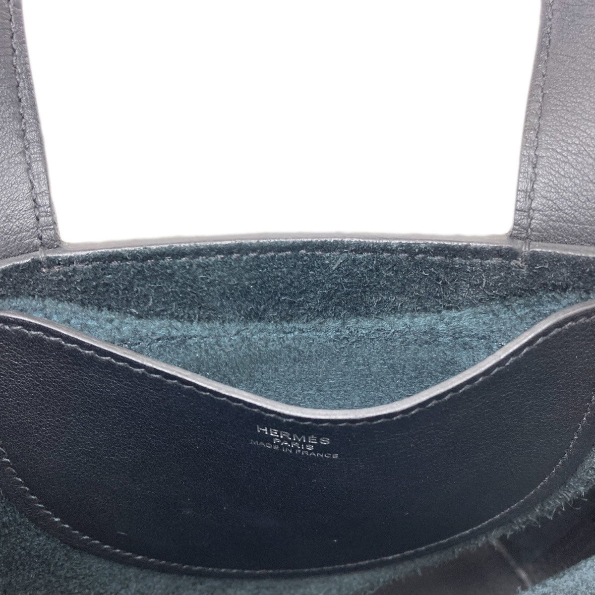Hermes Black Taurillon Clemence Leather Handbag (Pre-Owned)