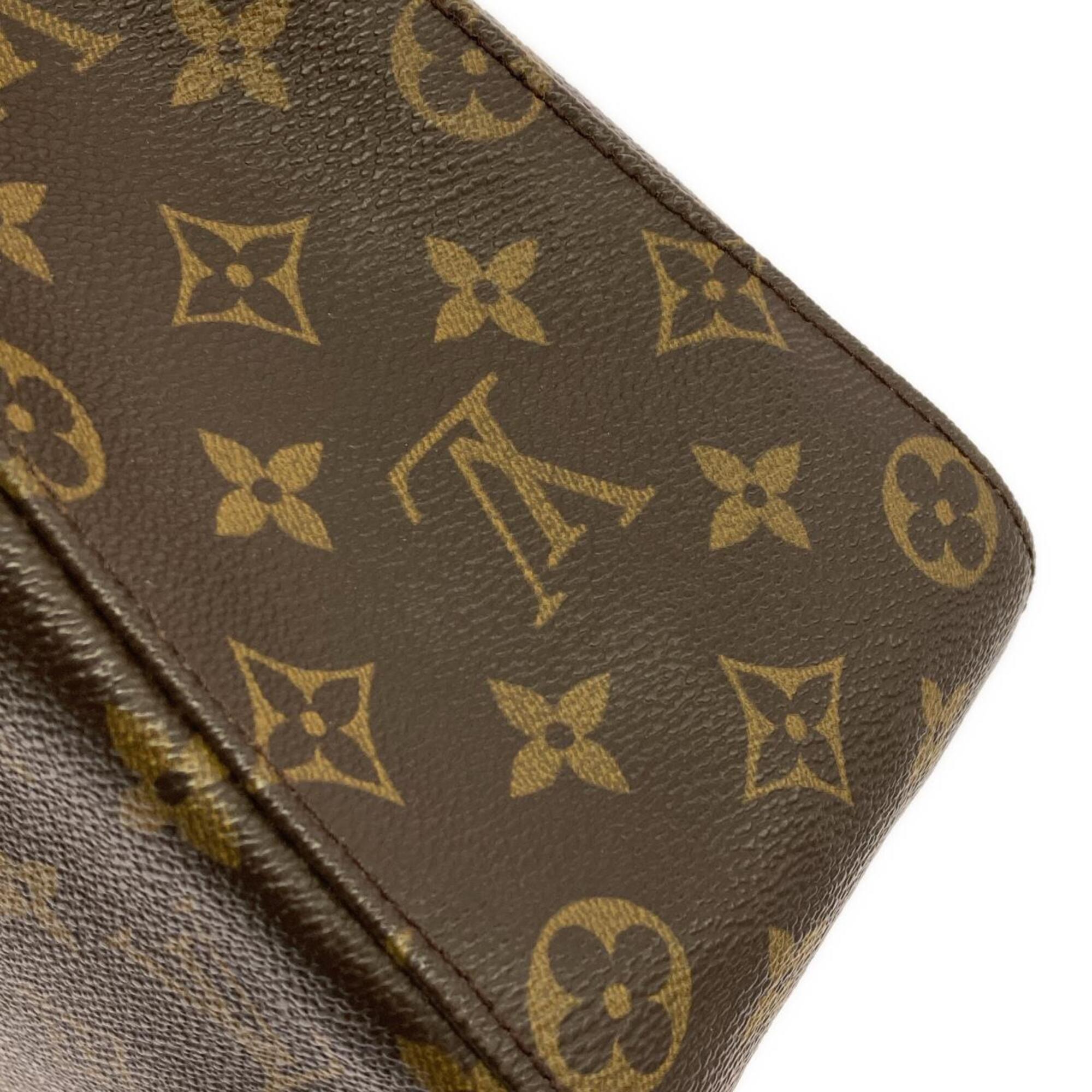 Louis Vuitton Marron Coated Canvas Shoulder Bag (Pre-Owned)