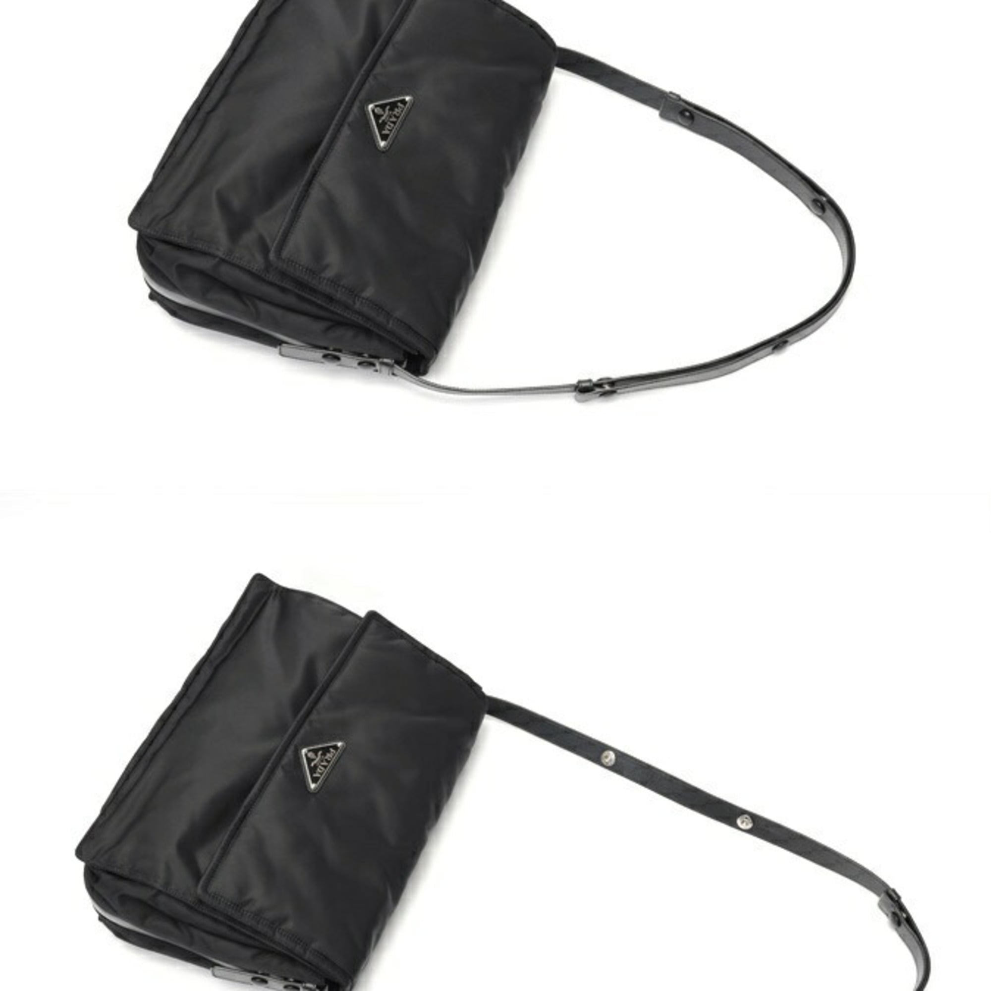 Prada Black Nylon Shoulder Bag (Pre-Owned)