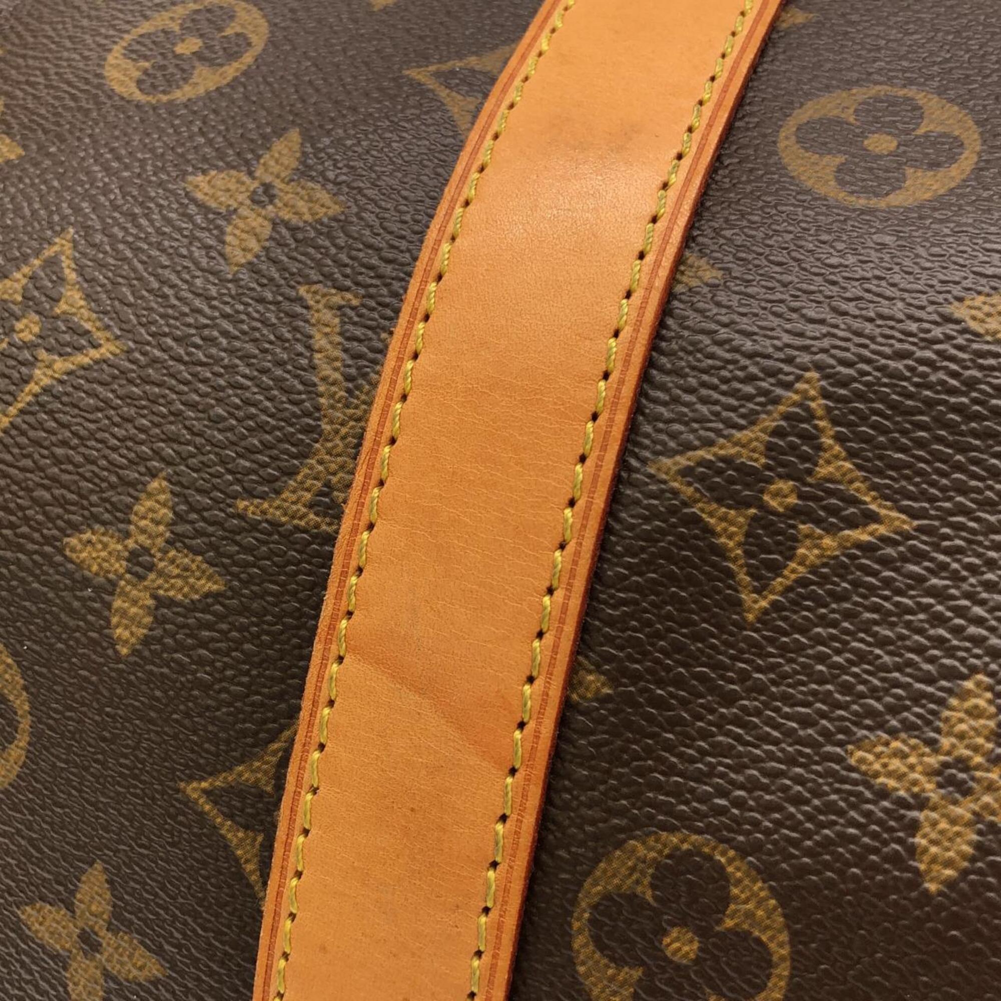Louis Vuitton Marron Coated Canvas Boston Bag (Pre-Owned)