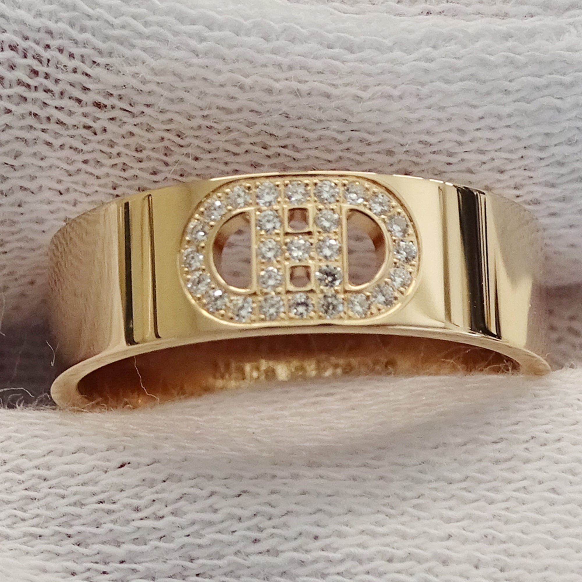 Hermes Pink Gold Pink Gold (18K) Band Ring (Pre-Owned)