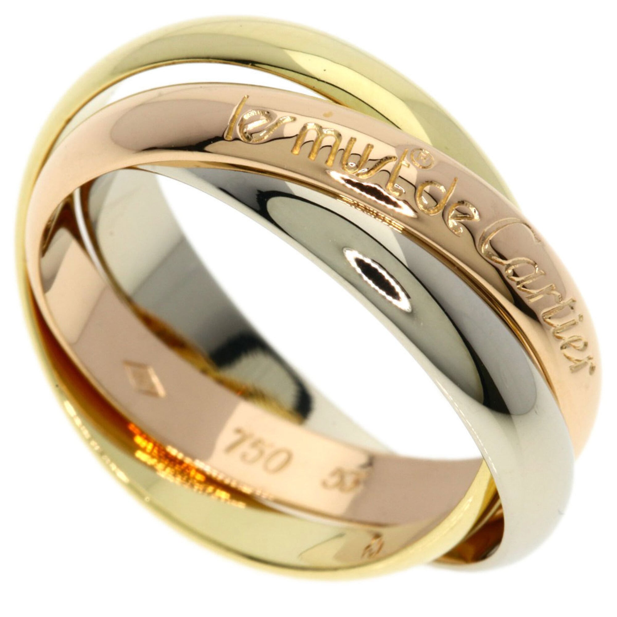 Cartier Yellow Gold (18K) Pink Gold (18K) White Gold (18K) Band Ring (Pre-Owned)