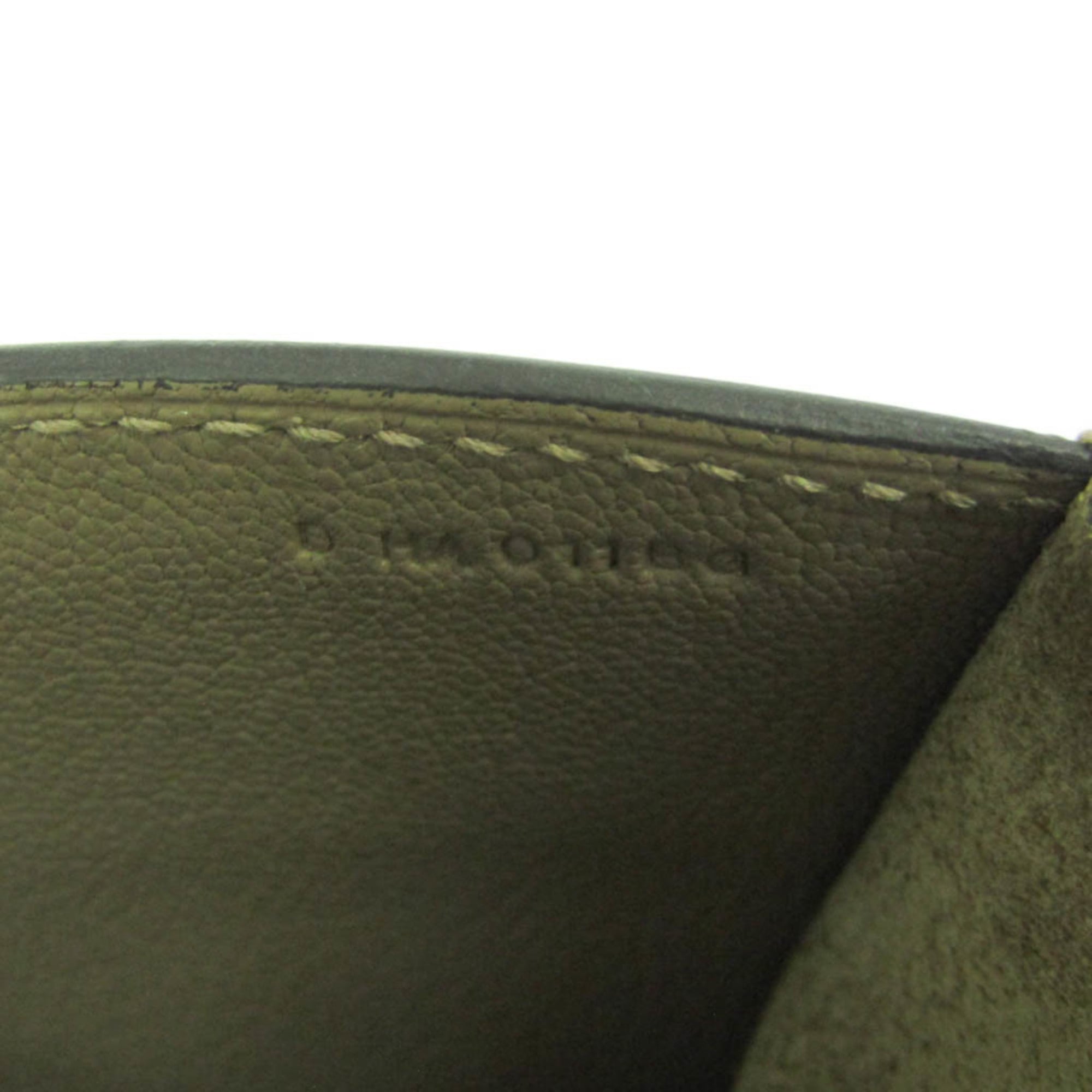 Hermes Sac A Depeche Etoupe Gray Taurillon Clemence Leather Briefcase Document Case (Pre-Owned)