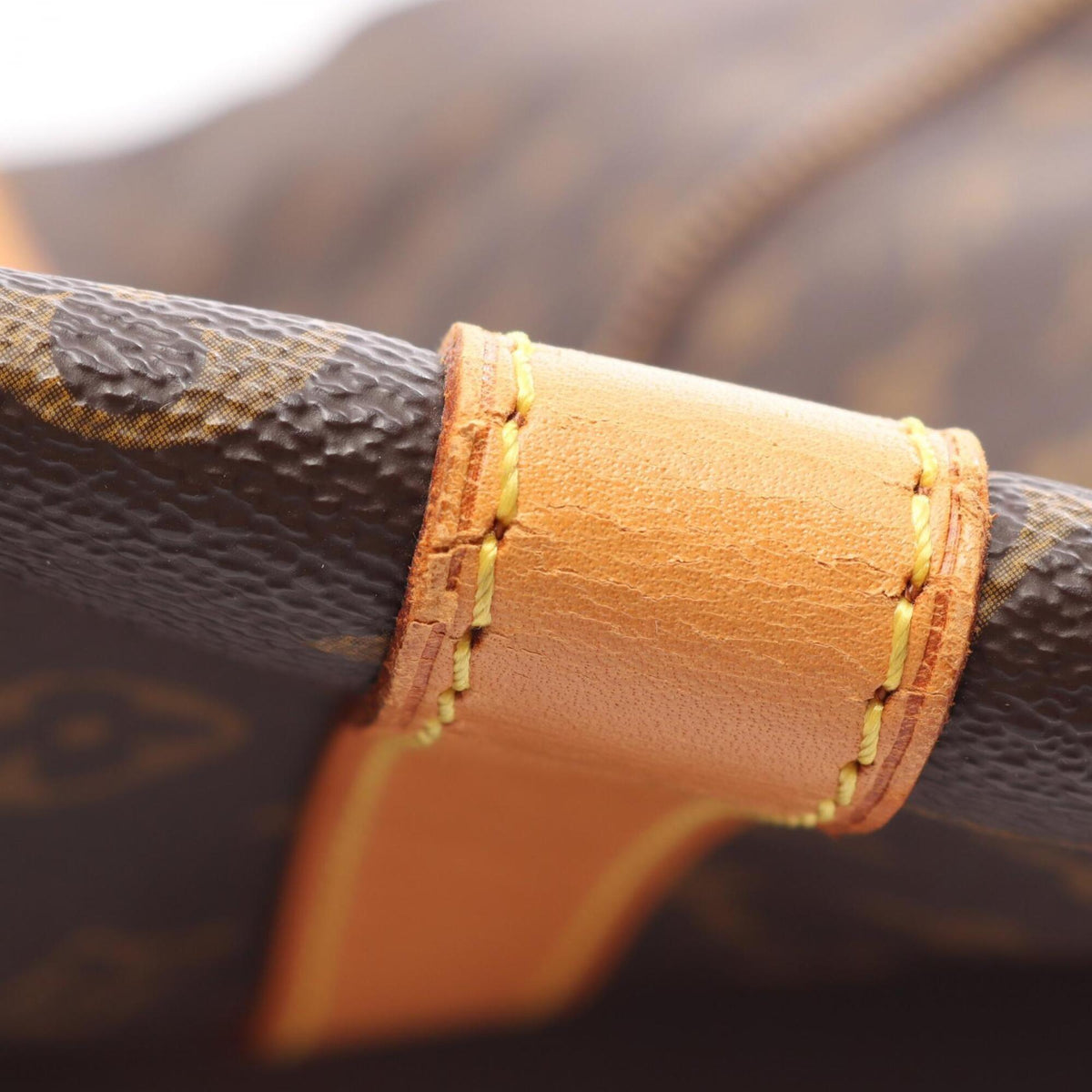 Louis Vuitton Brown Monogram Coated Canvas Leather Boston Bag Handbag (Pre-Owned)