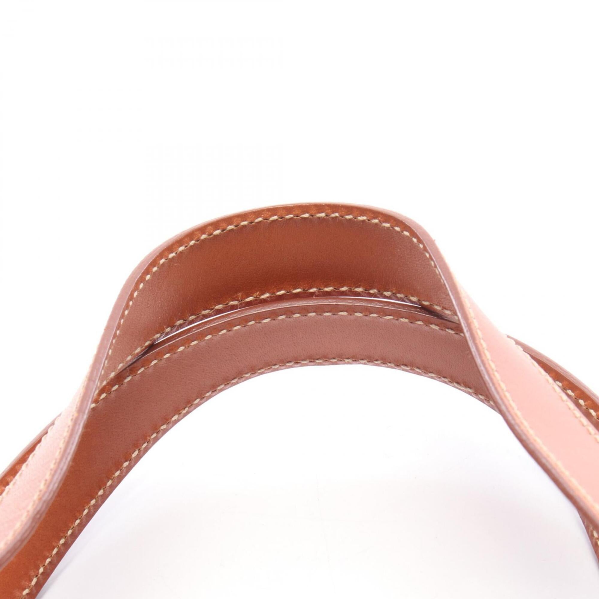 Celine Brown Coated Canvas Leather Handbag Tote Bag (Pre-Owned)