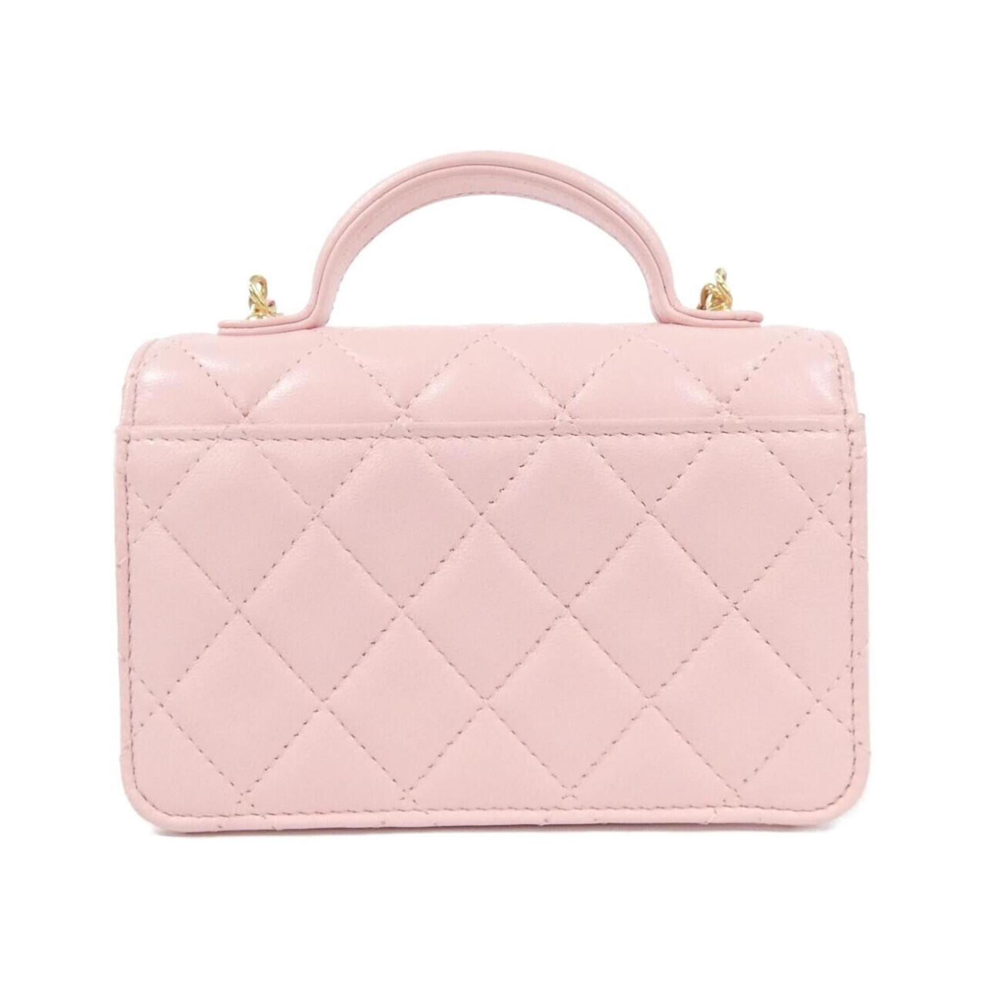 Chanel Pink Leather Shoulder Bag (Pre-Owned)