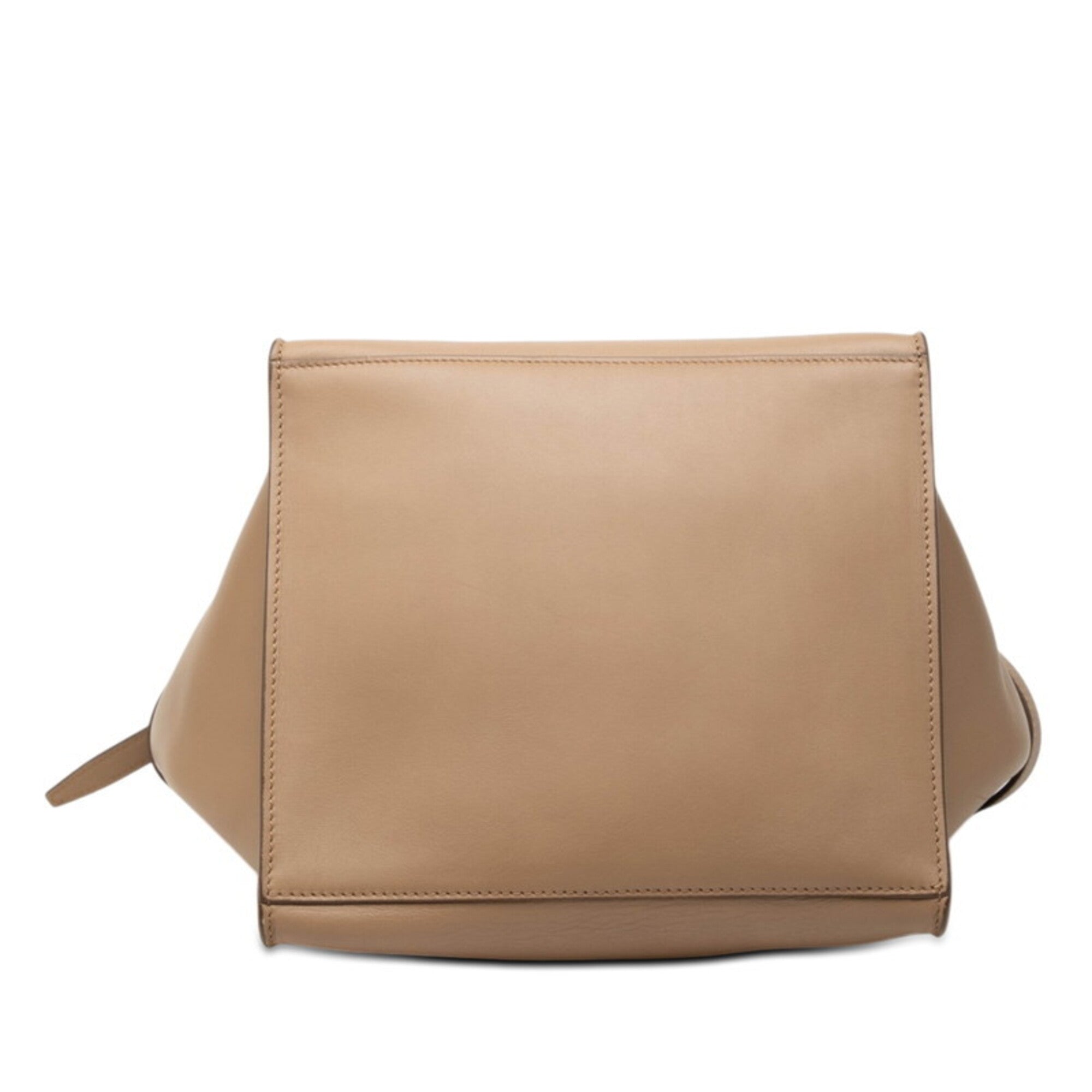 Celine Beige Leather Handbag Shoulder Bag (Pre-Owned)