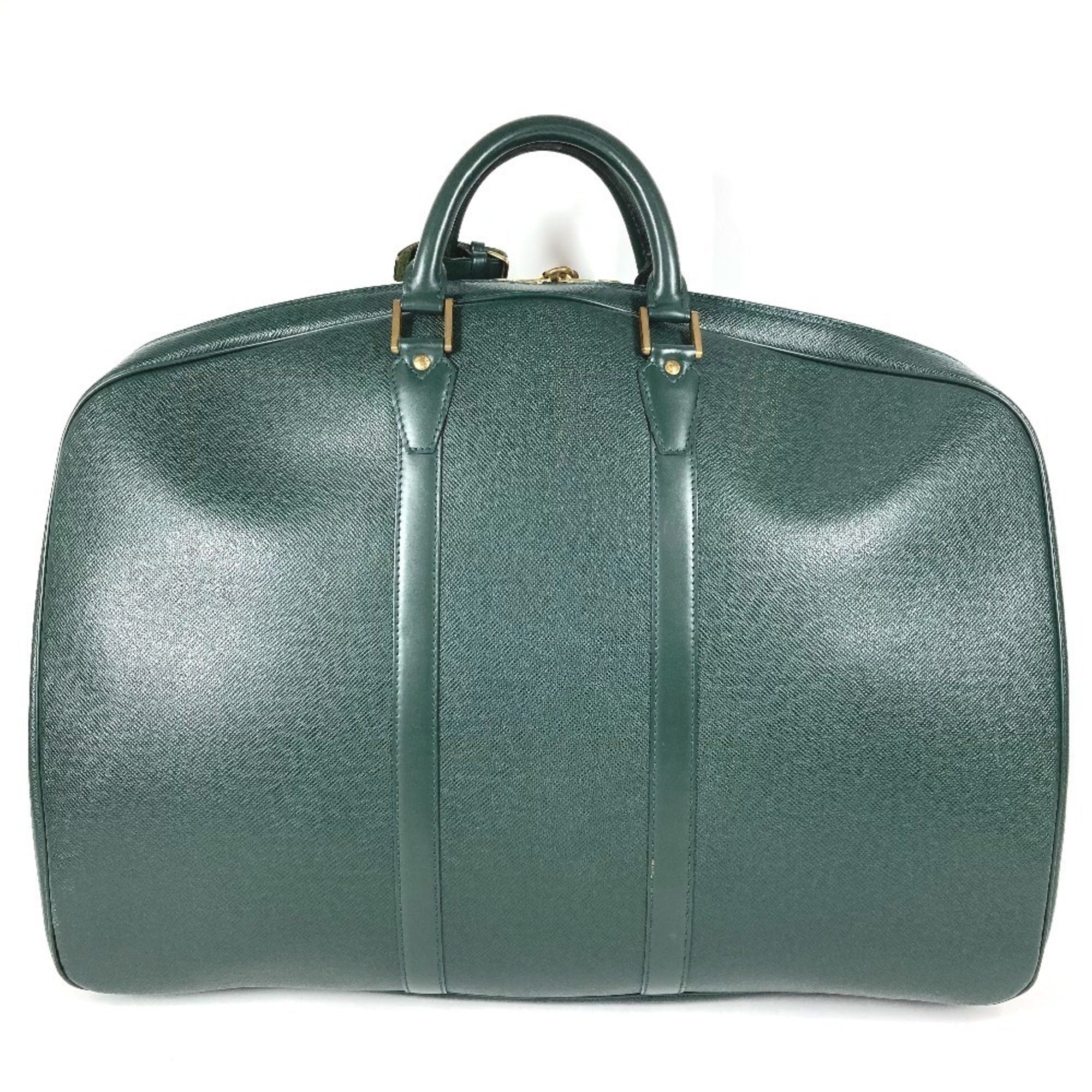 Louis Vuitton Taiga Episea Green Taiga Leather Boston Bag (Pre-Owned)