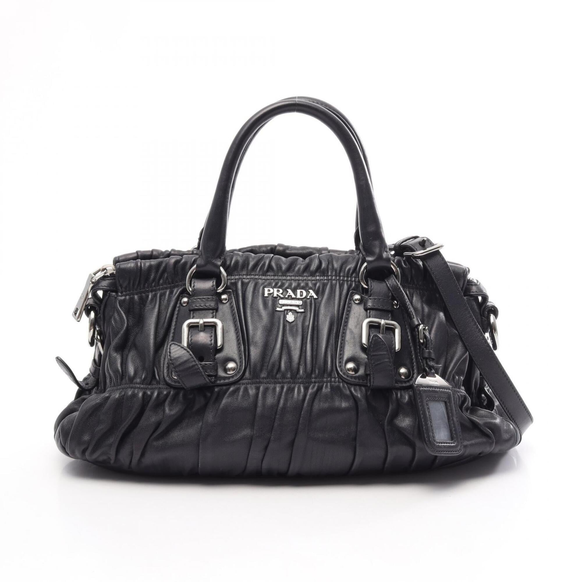 Prada Navy Leather Handbag (Pre-Owned)