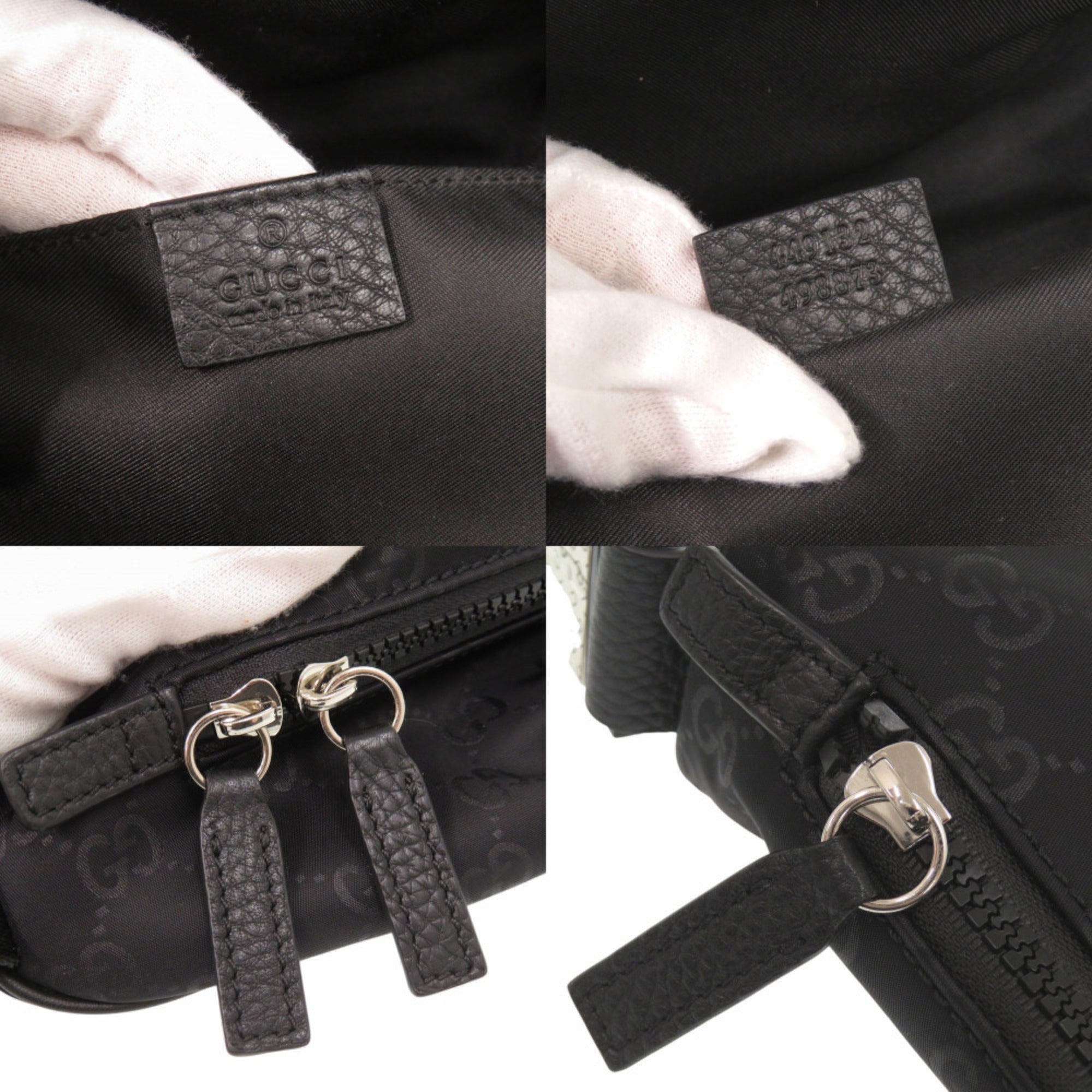 Gucci Black Nylon Shoulder Bag (Pre-Owned)