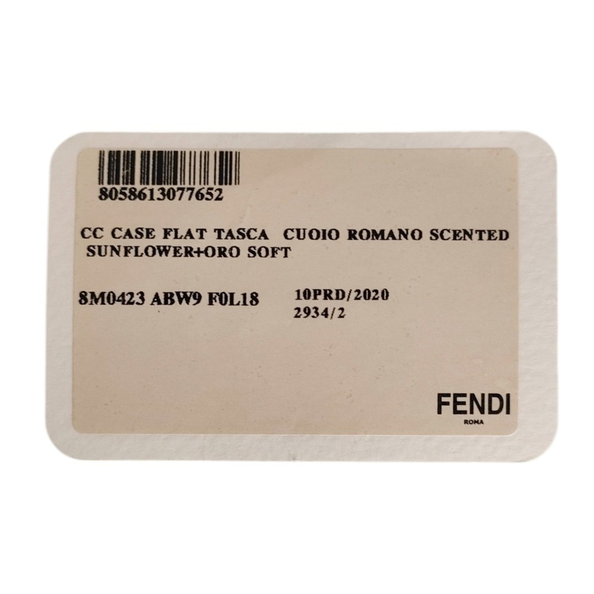 Fendi Yellow Leather Wallet (Bi-Fold) (Pre-Owned)