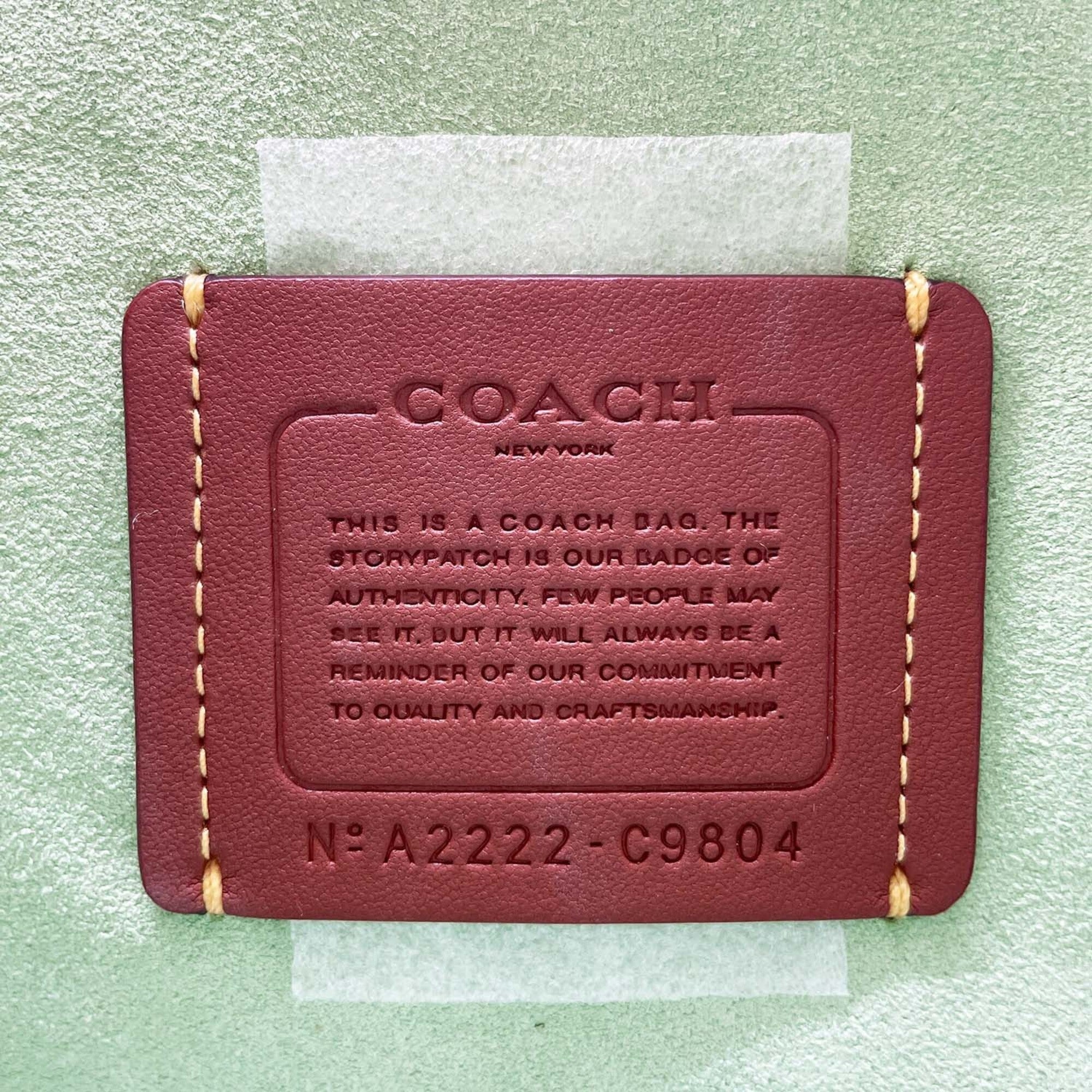 Coach Green Leather Shoulder Bag (Pre-Owned)