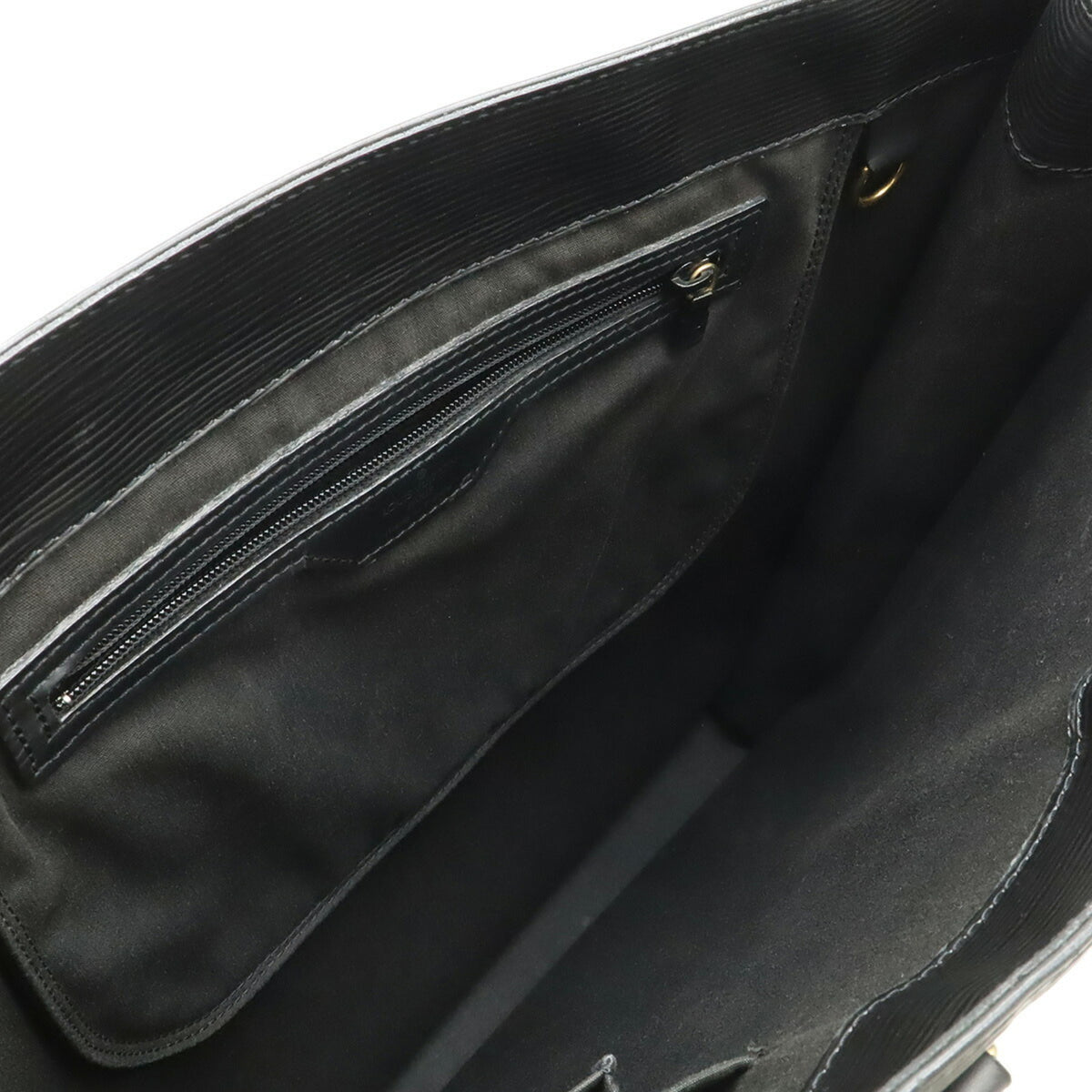 Louis Vuitton Black Galle Noir Epi Leather Handbag Tote Bag (Pre-Owned)
