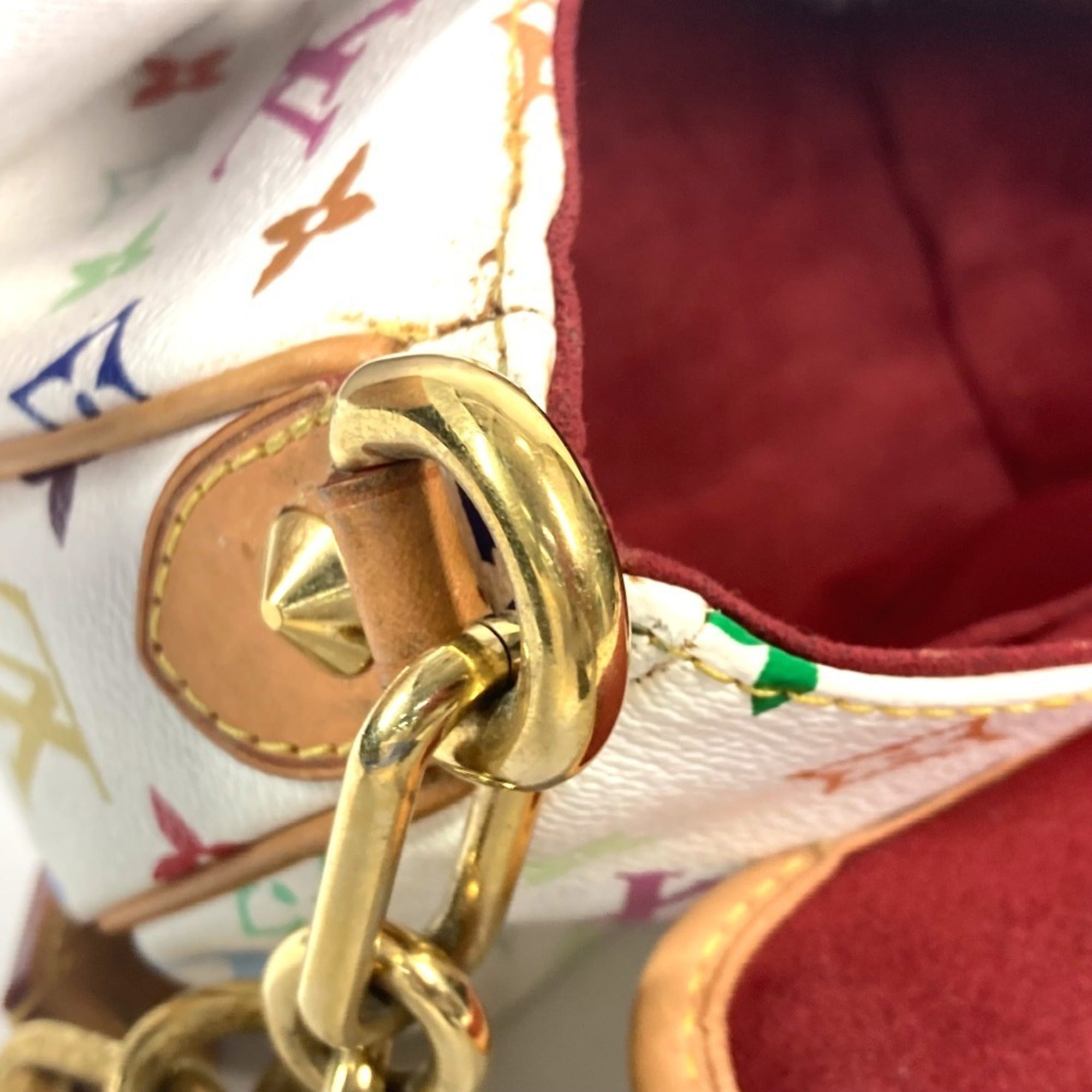 Louis Vuitton Blanc Multi-Color White Monogram Multicolore Handbag Shoulder Bag (Pre-Owned)