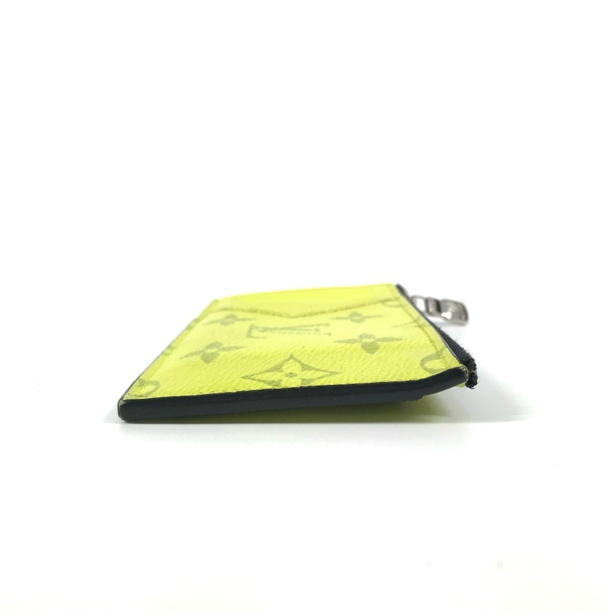 Louis Vuitton Taiga Yellow Taiga Leather Monogram Coin Purse/Coin Case (Pre-Owned)
