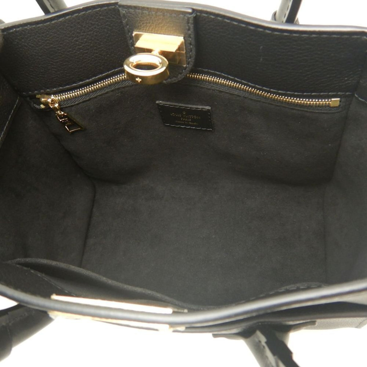 Louis Vuitton Brown Noir Monogram Leather Handbag (Pre-Owned)