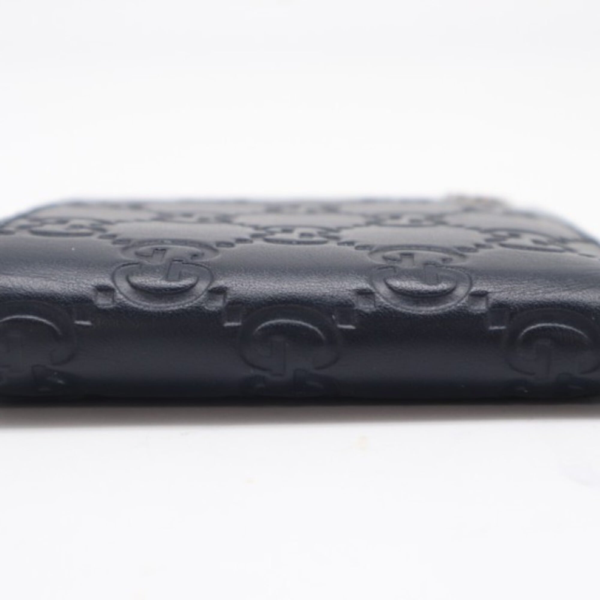 Gucci Navy Leather Wallet (Bi-Fold) (Pre-Owned)