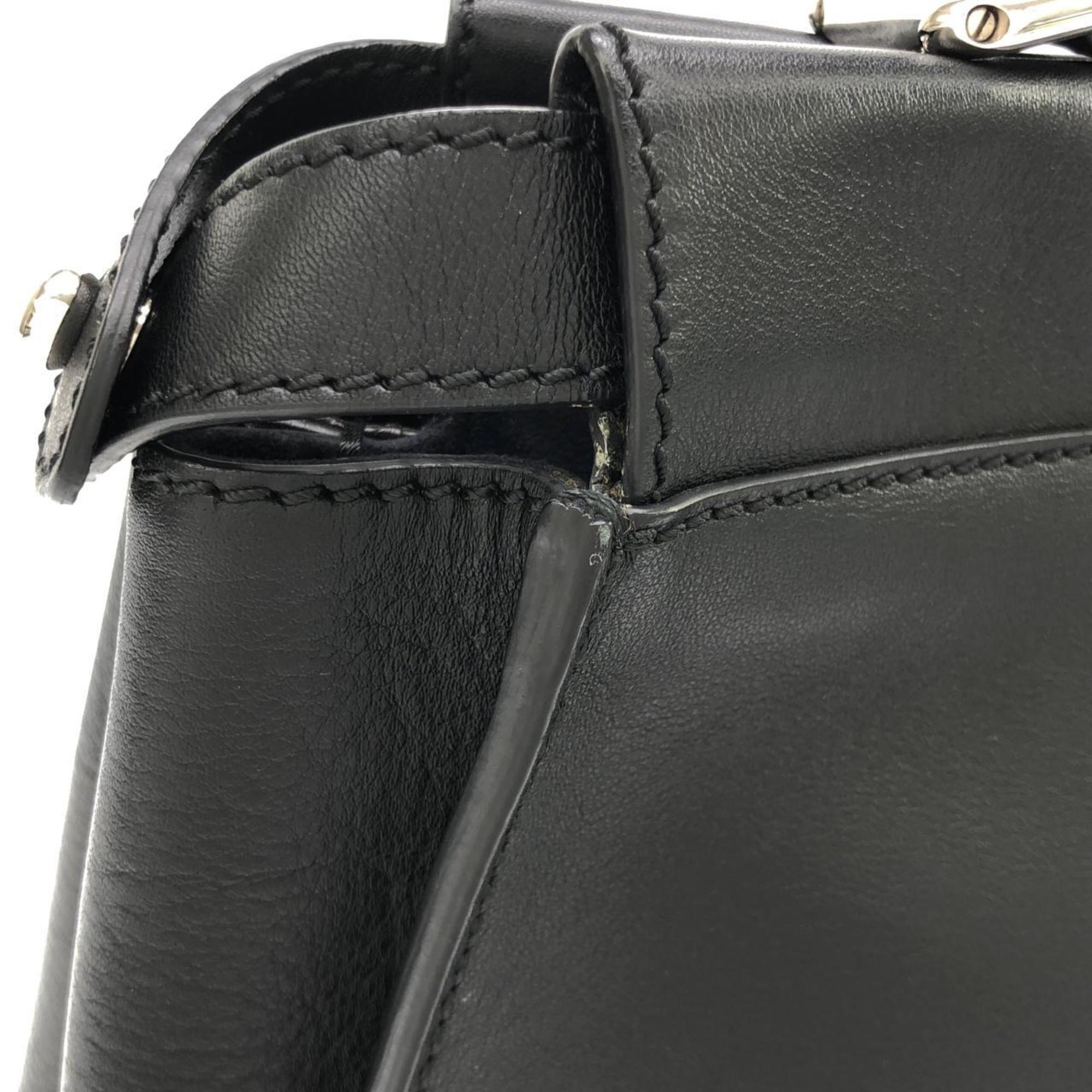 Fendi Black Leather Handbag (Pre-Owned)