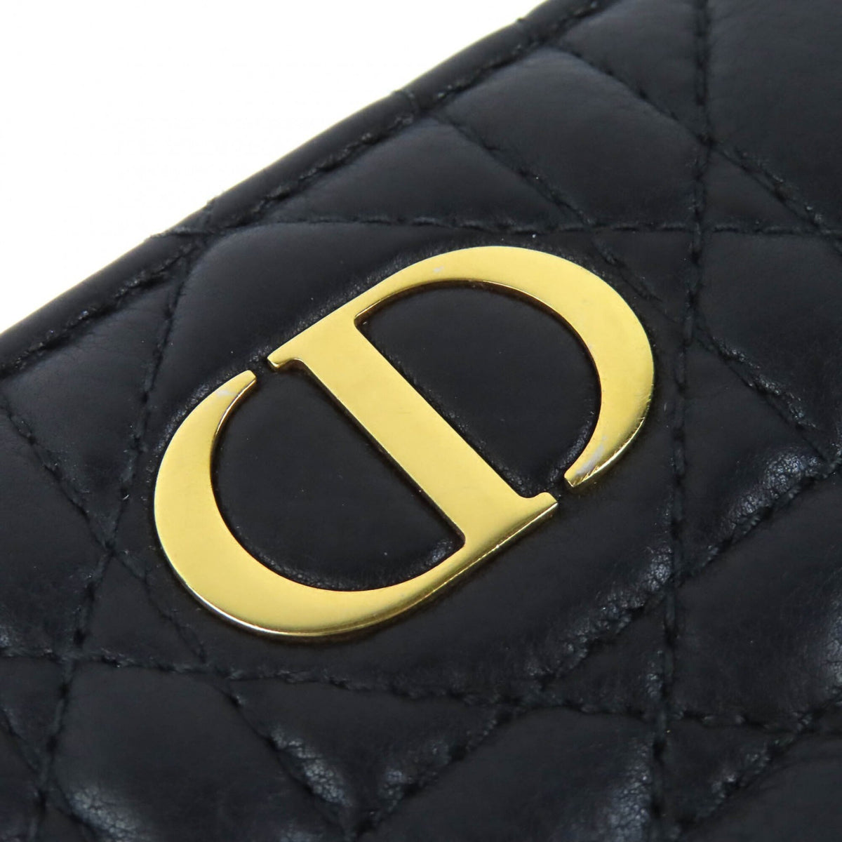 Christian Dior Black Leather Wallet (Bi-Fold) (Pre-Owned)