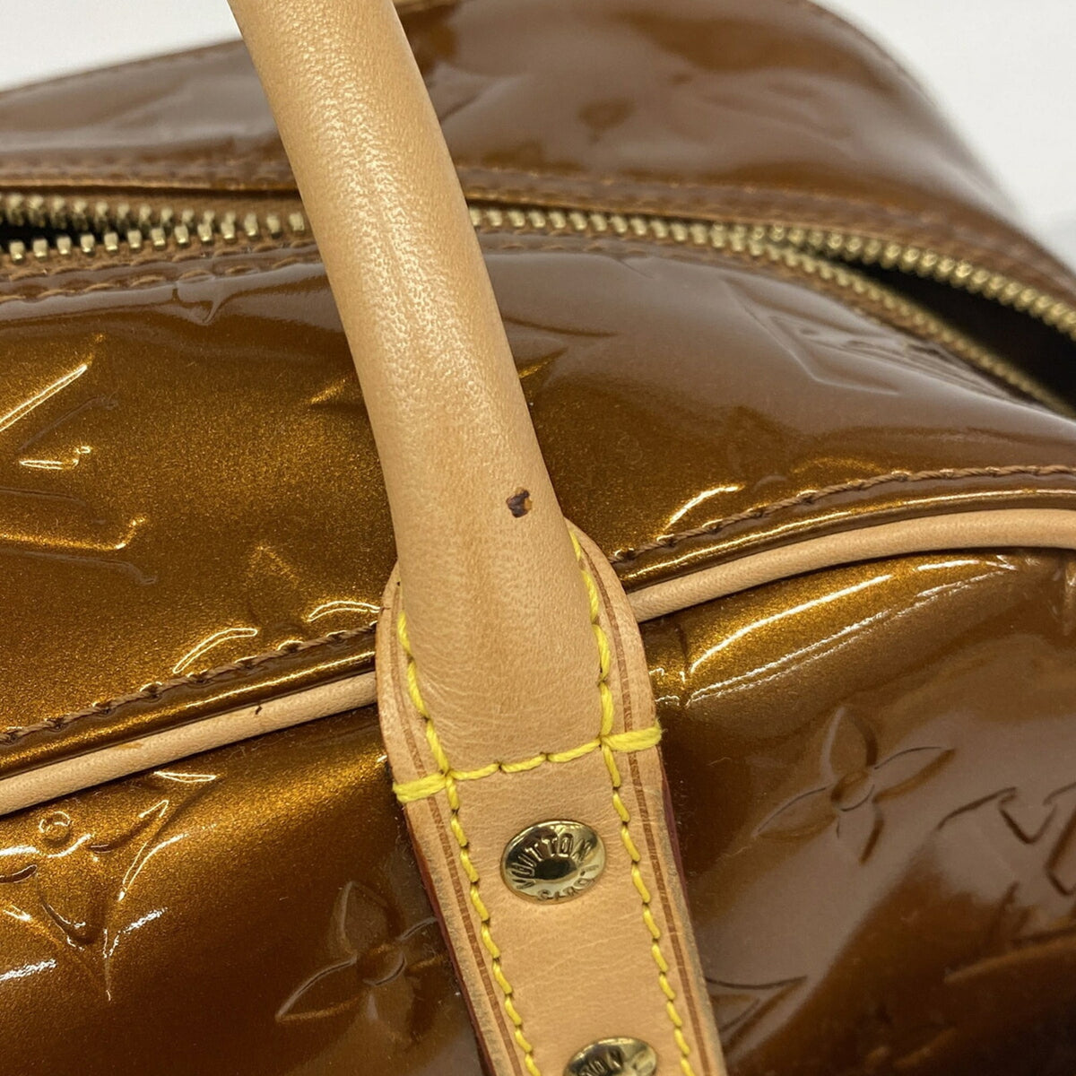 Louis Vuitton Bronze Handbag (Pre-Owned)