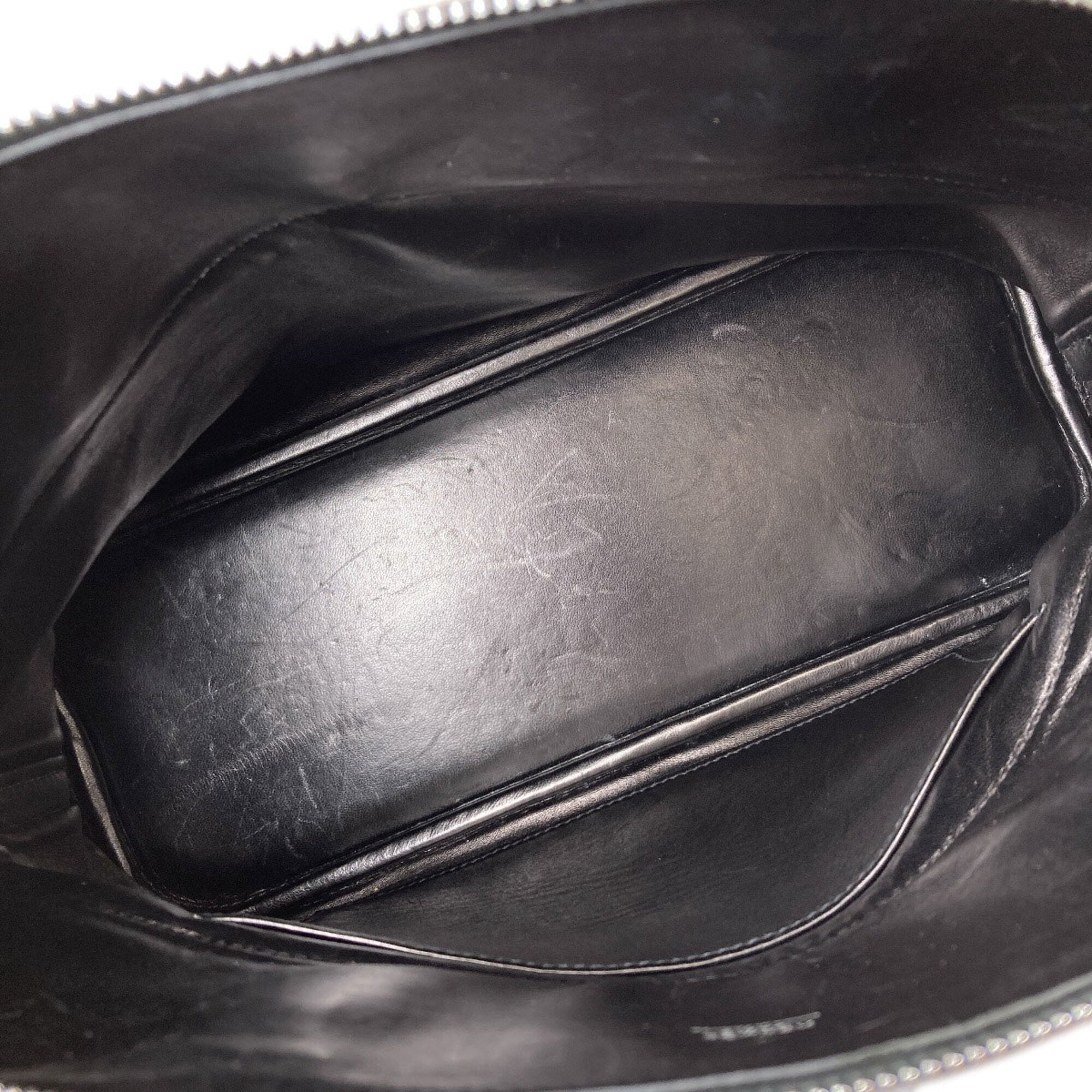 Hermes Black Taurillon Clemence Leather Handbag (Pre-Owned)