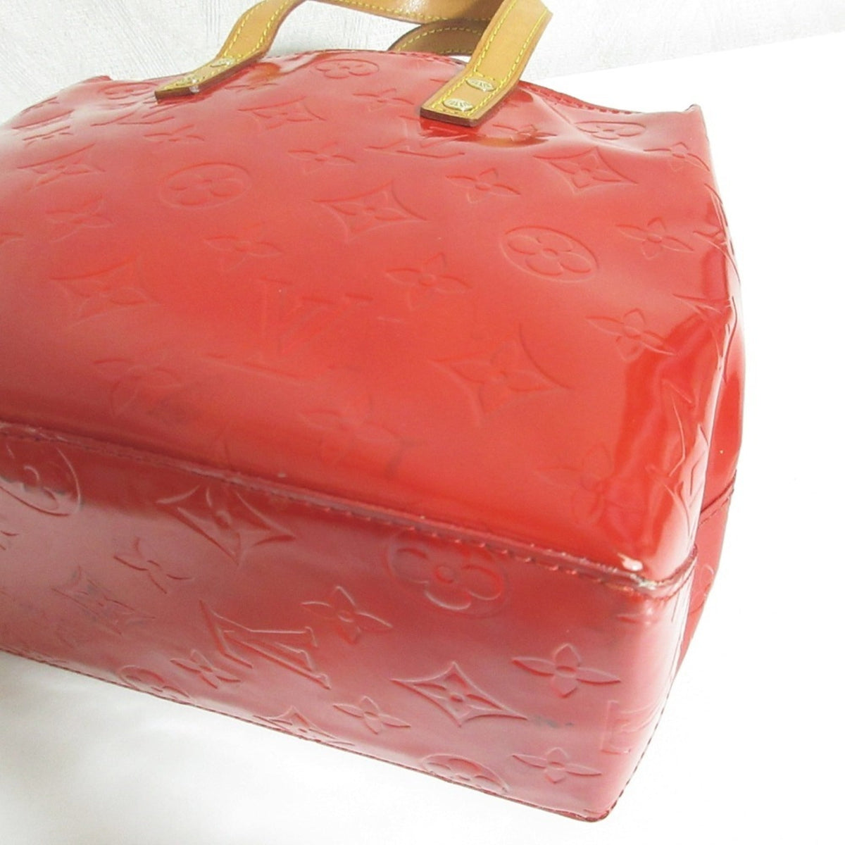 Louis Vuitton Red Color Handbag Tote Bag (Pre-Owned)