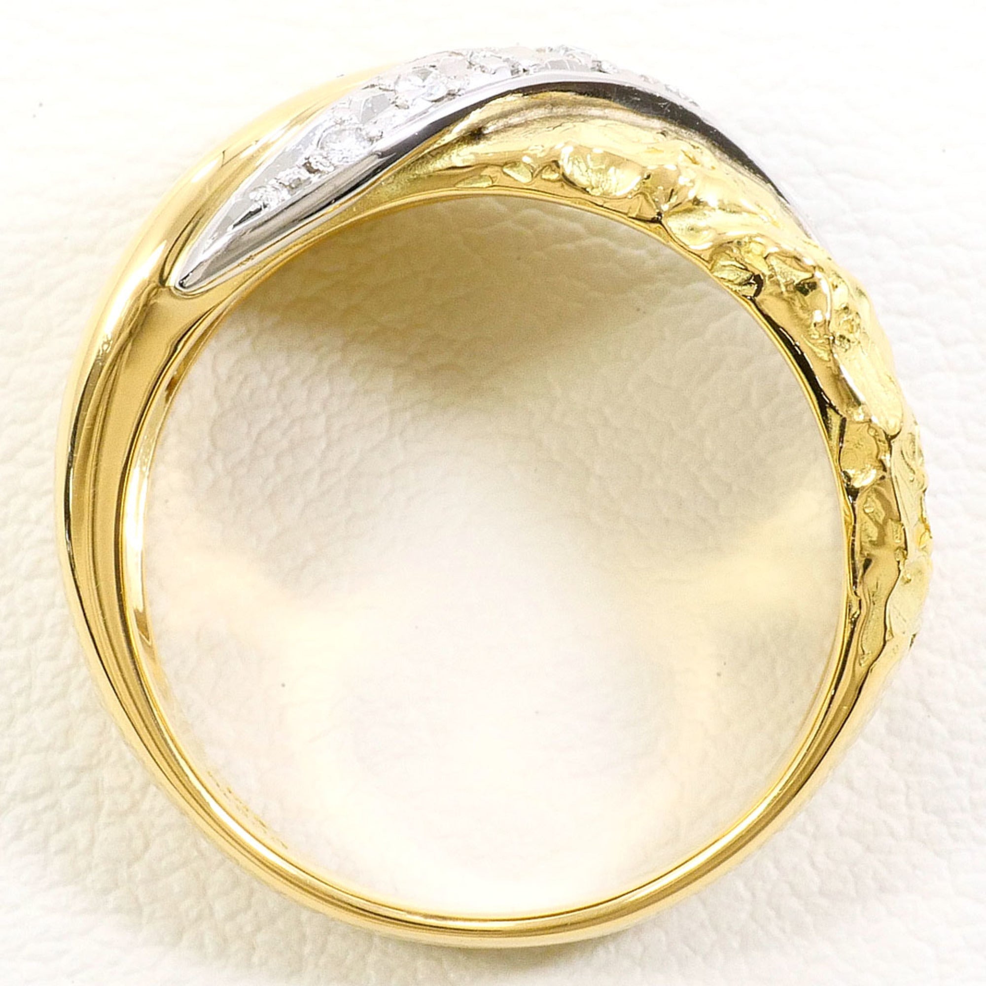 Unbranded Platinum Yellow Gold Yellow Gold (18K) Platinum 900 Band Ring (Pre-Owned)