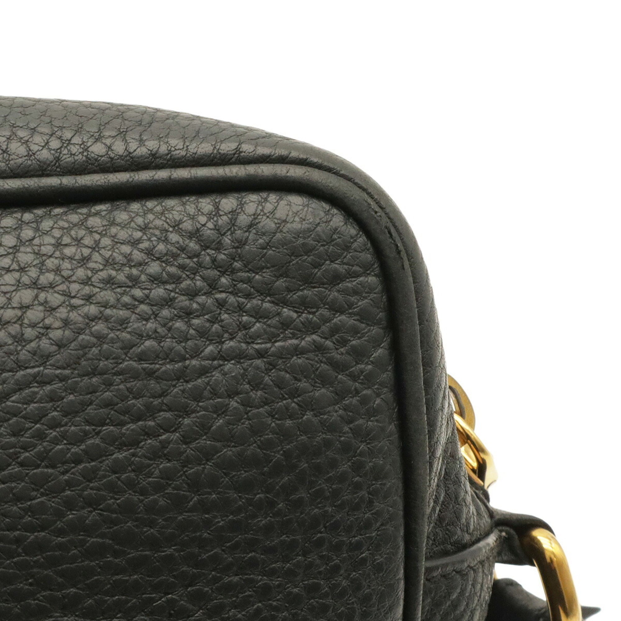 Prada Black Nero Leather Pochette Shoulder Bag (Pre-Owned)