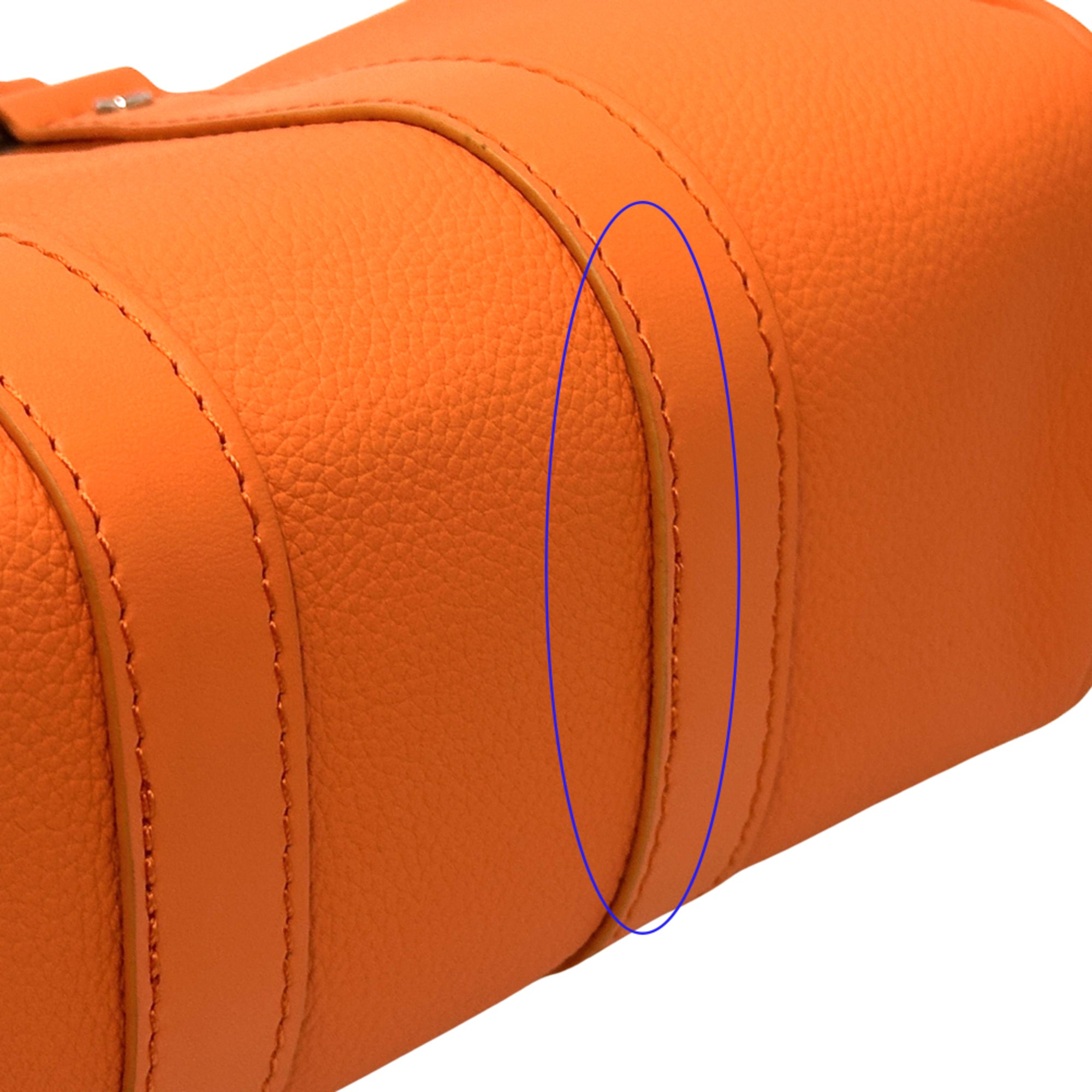 Louis Vuitton Orange Leather Handbag Shoulder Bag (Pre-Owned)