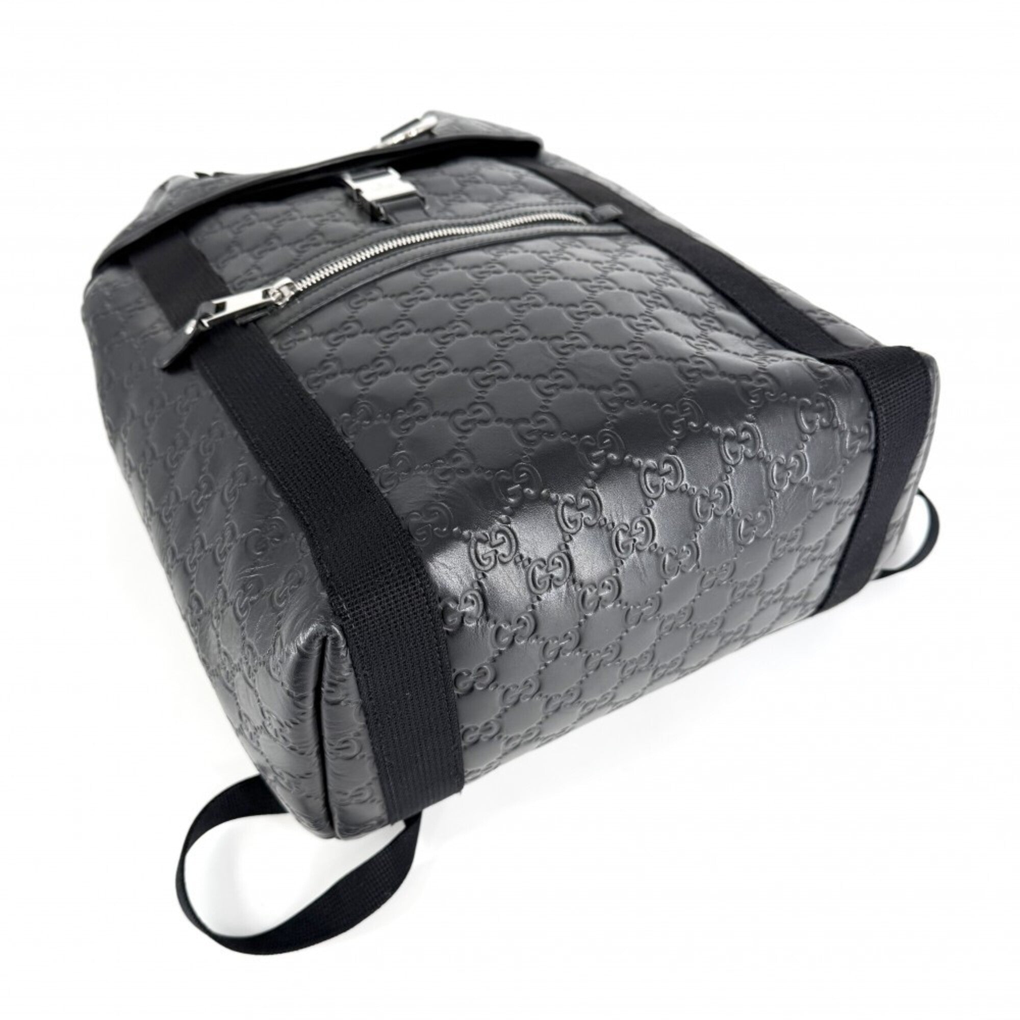 Gucci Black Leather Backpack (Pre-Owned)